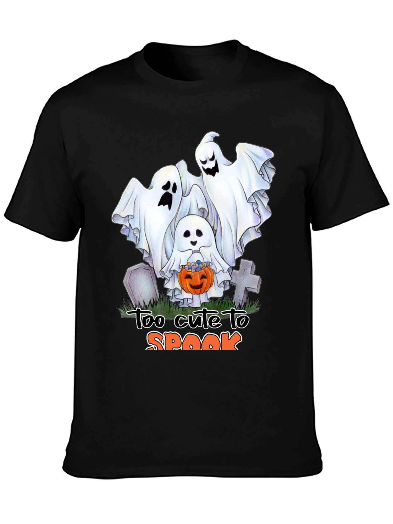 Cute Halloween Ghost T-Shirt: Too Cute to Spook