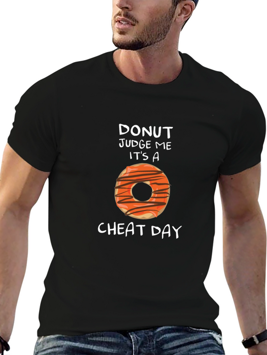 Donut Judge Me Black T-Shirt - Funny Cheat Day Tee