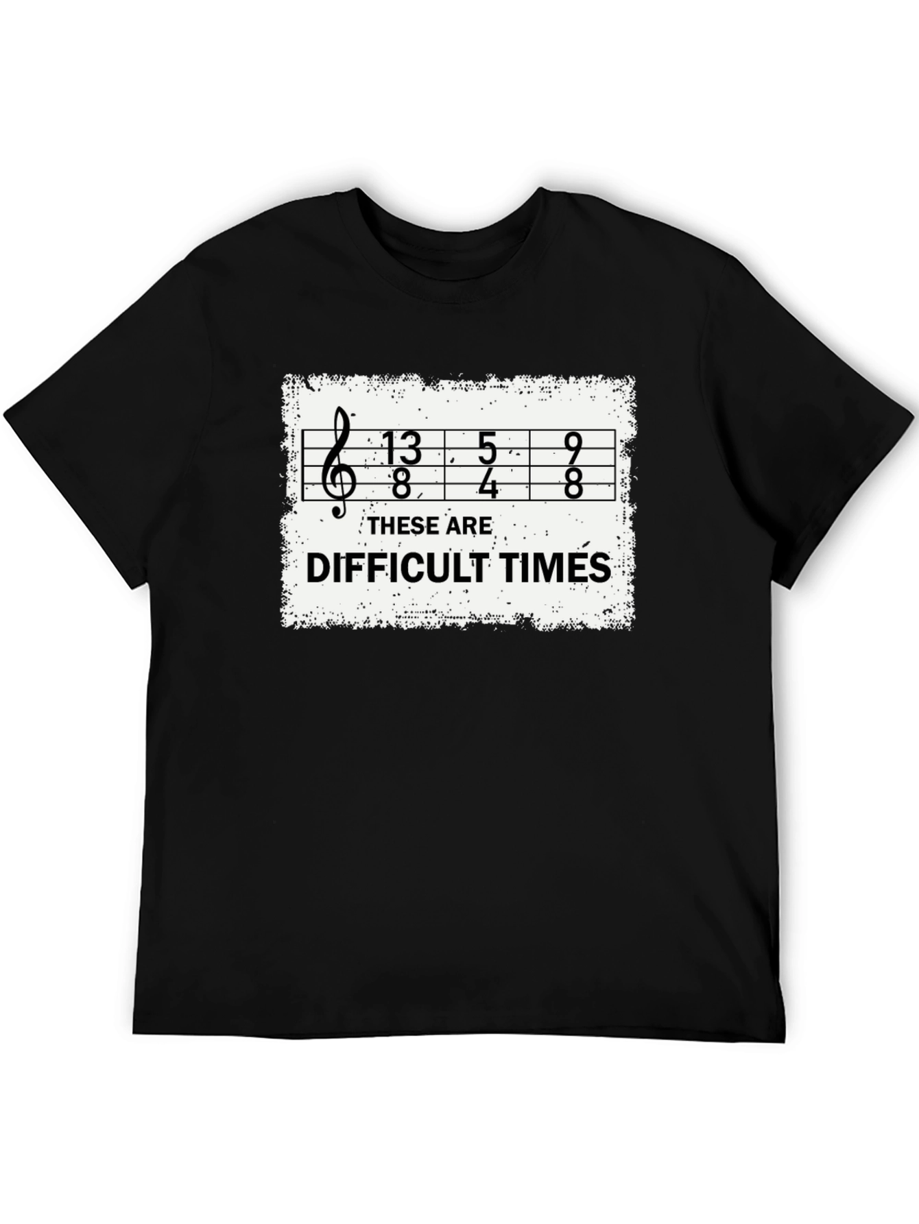 Difficult Times Sheet Music Graphic T-Shirt
