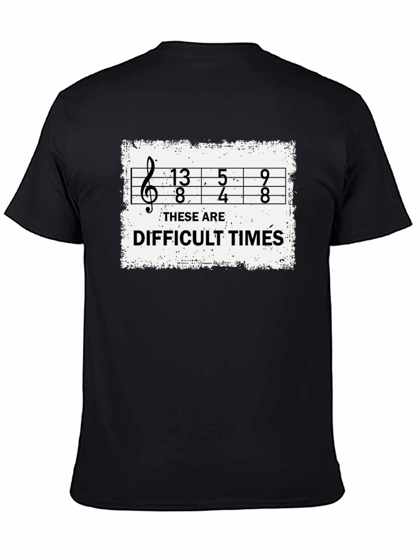 Difficult Times Sheet Music Graphic T-Shirt