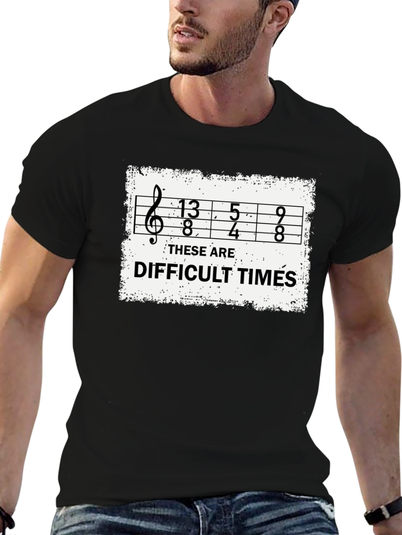 Difficult Times Sheet Music Graphic T-Shirt