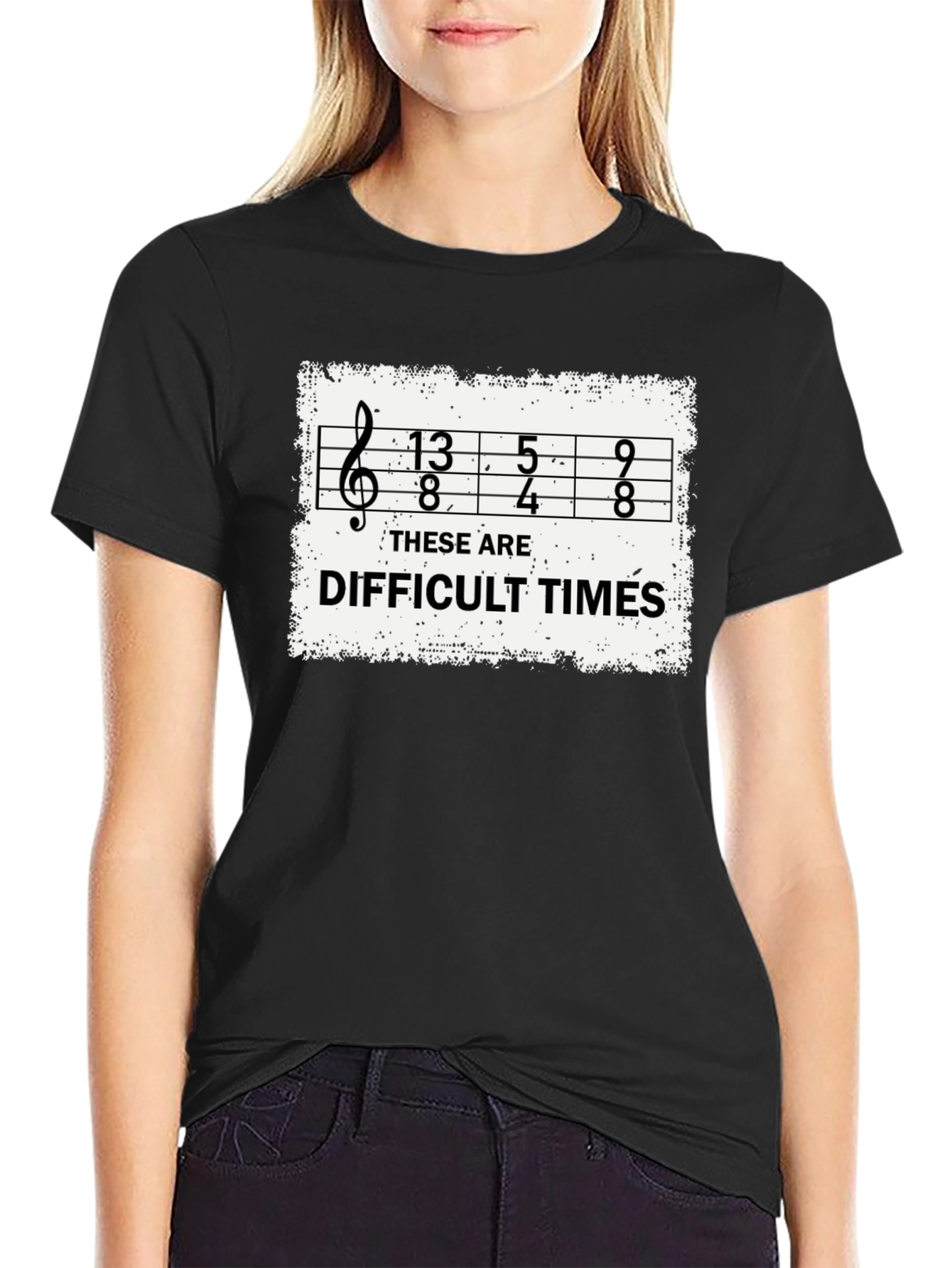 Difficult Times Sheet Music Graphic T-Shirt