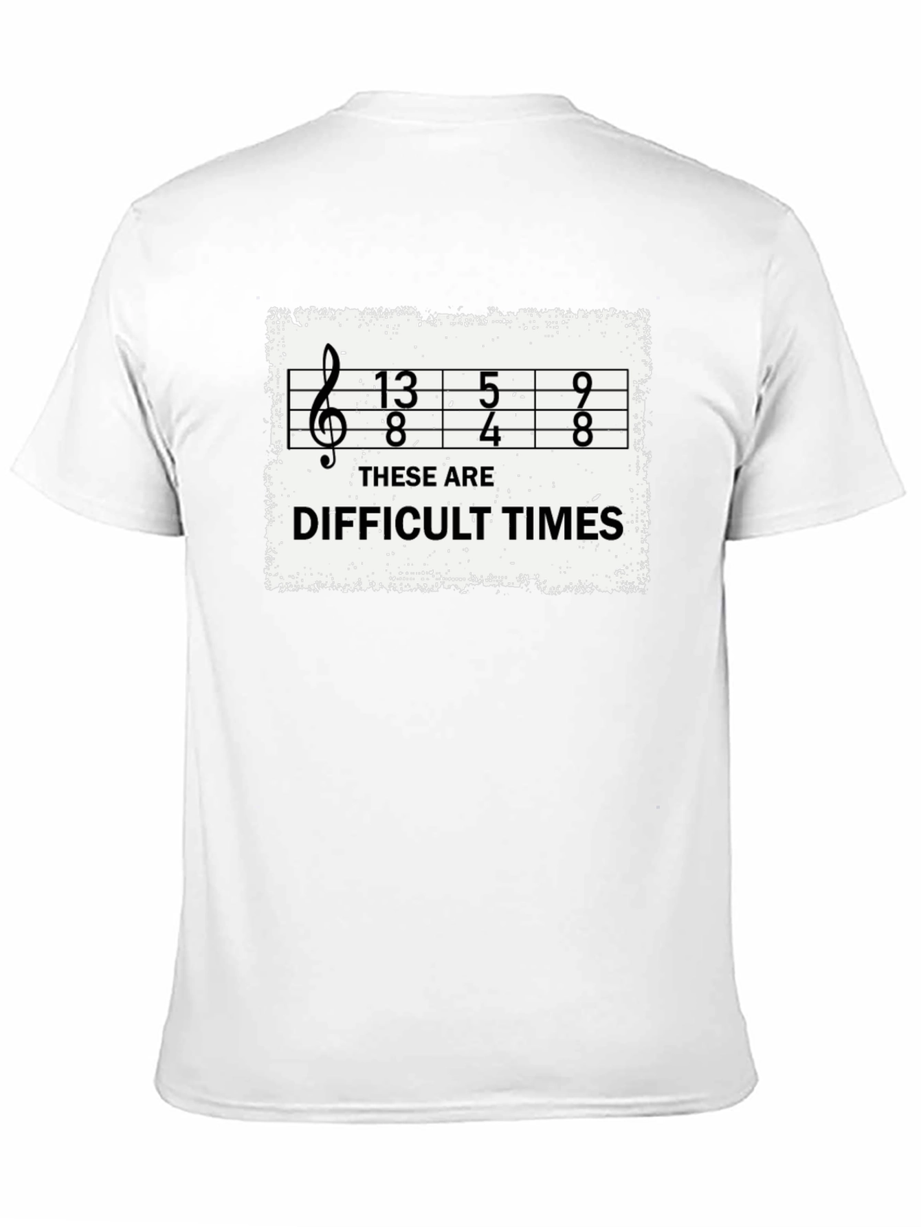 Difficult Times Sheet Music Graphic T-Shirt