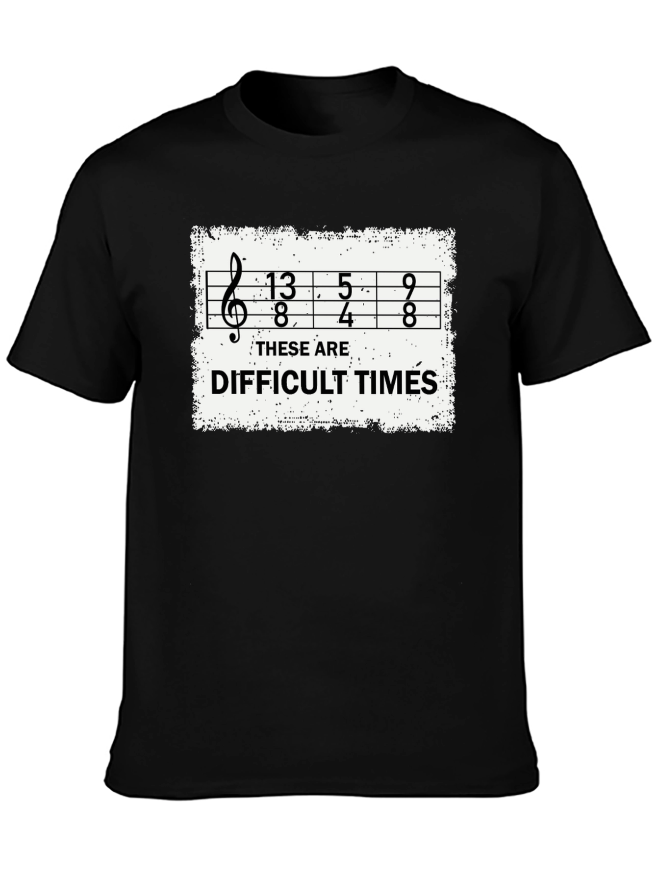 Difficult Times Sheet Music Graphic T-Shirt