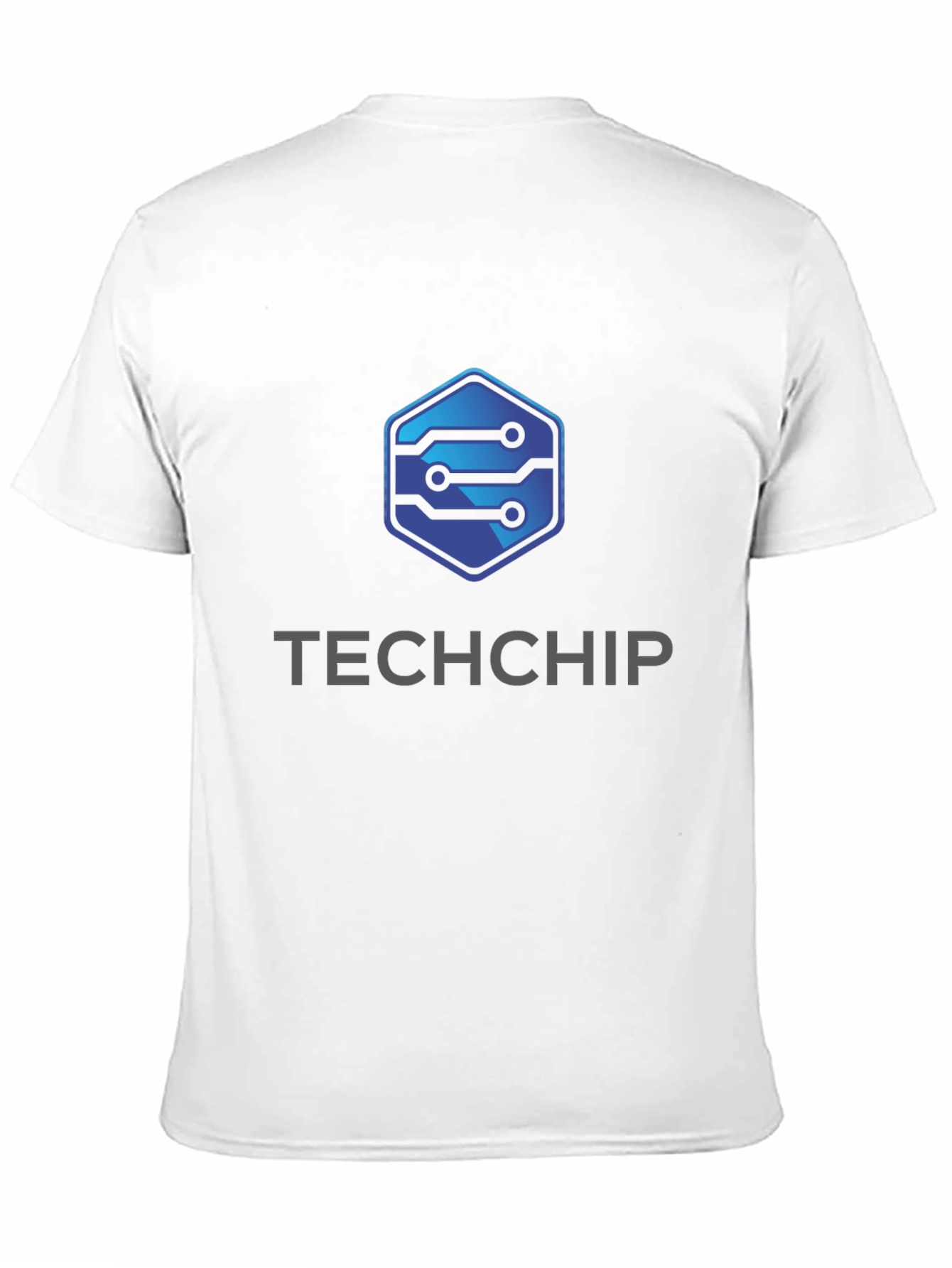 TechChip Black T-Shirt: Modern Circuit Design