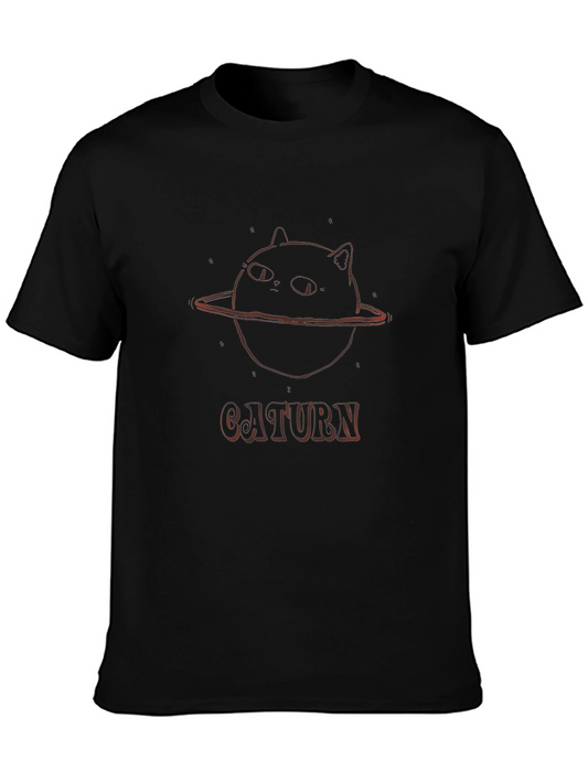 Caturn T-Shirt - Unique Space Cat Design