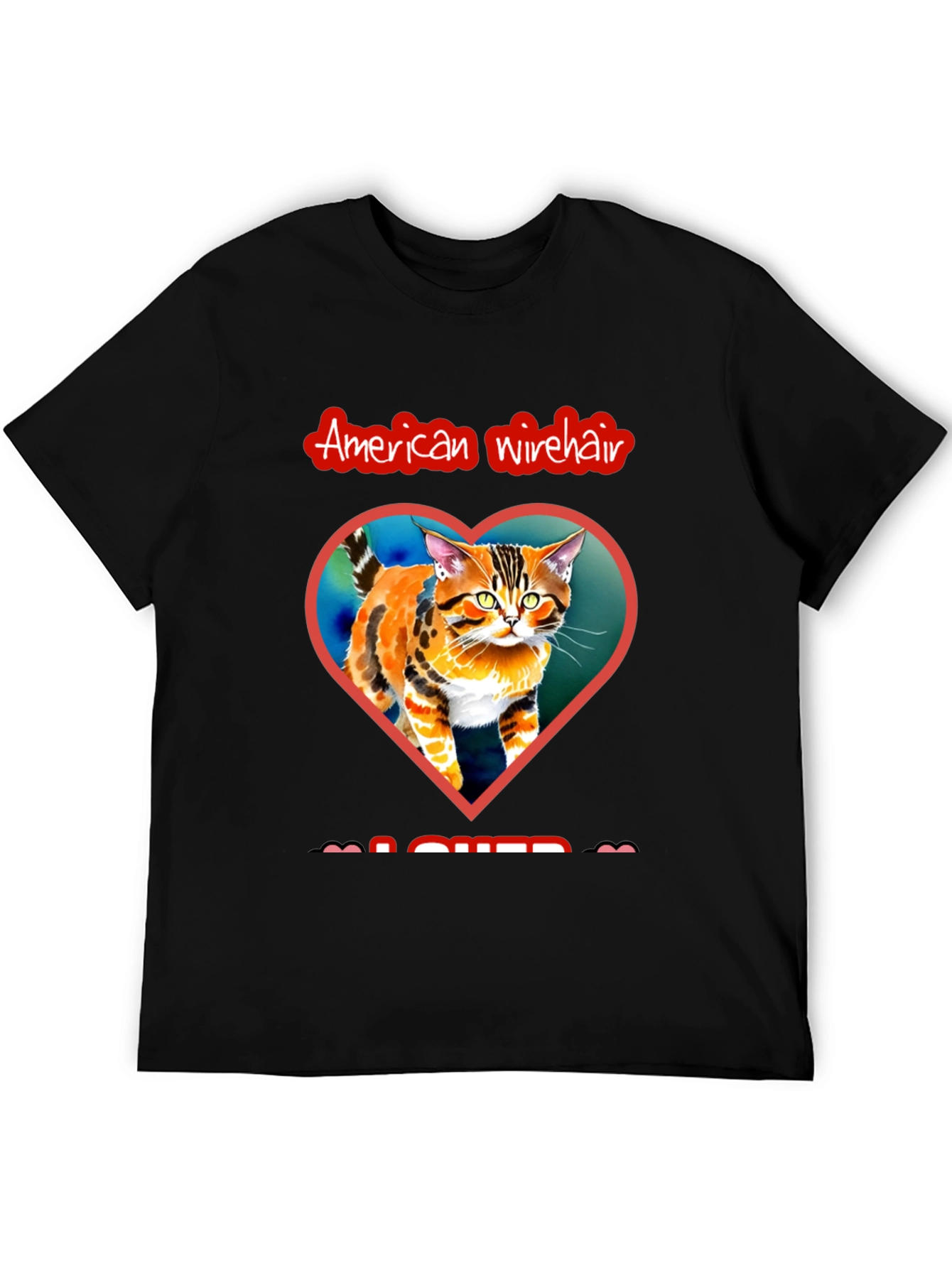 American Wirehair Cat Lover T-Shirt