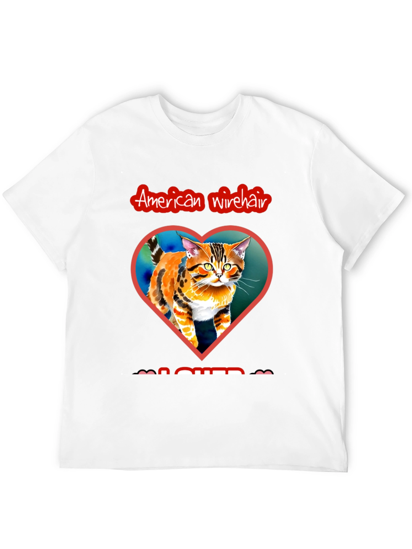 American Wirehair Cat Lover T-Shirt