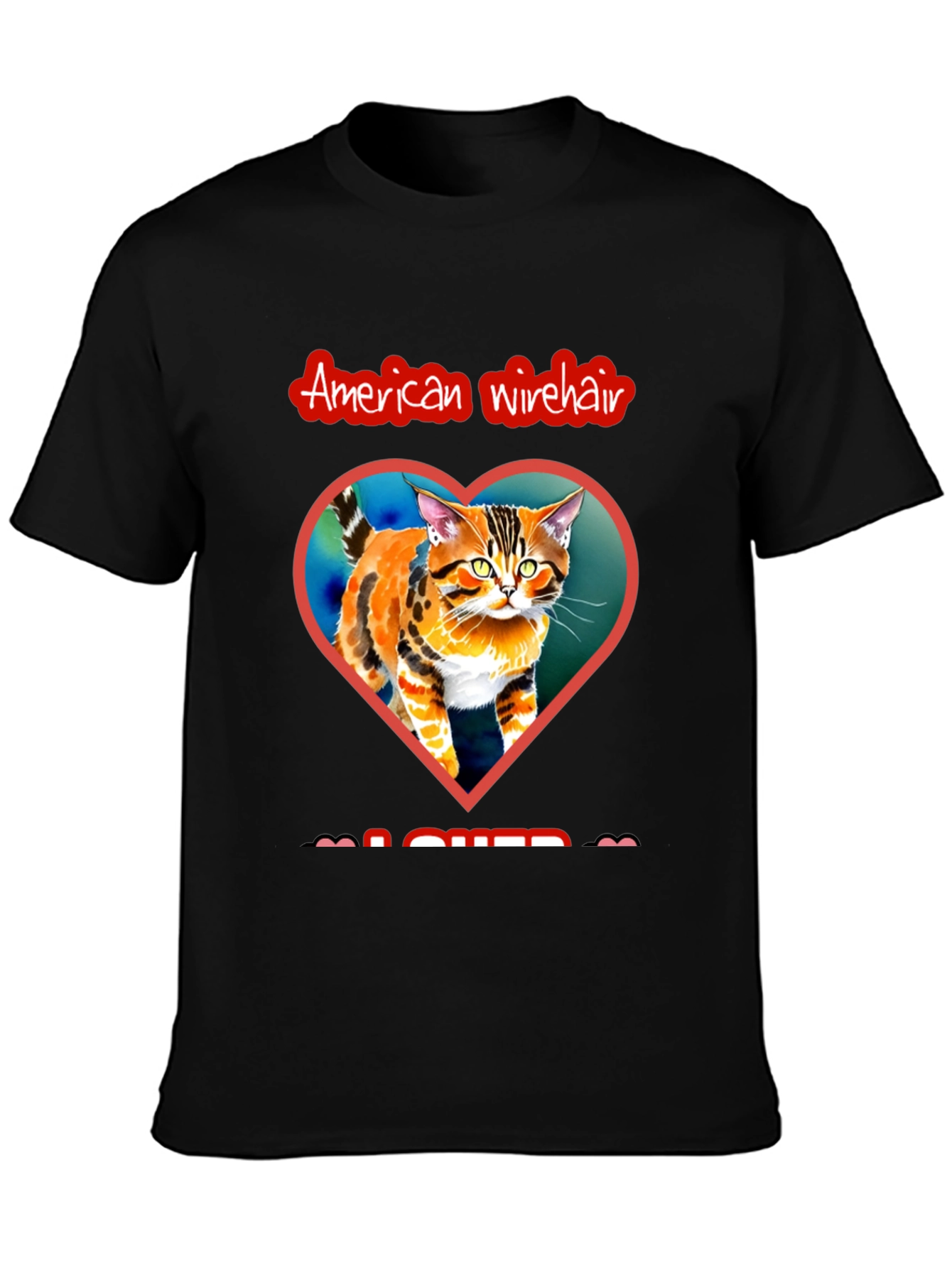 American Wirehair Cat Lover T-Shirt