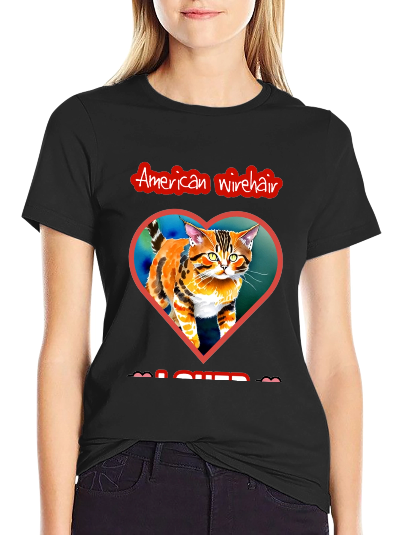 American Wirehair Cat Lover T-Shirt