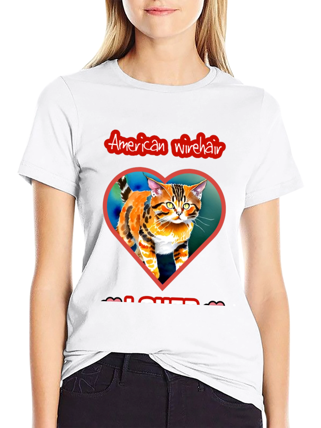 American Wirehair Cat Lover T-Shirt
