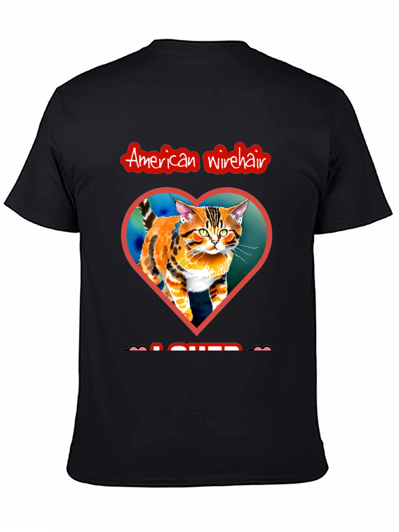 American Wirehair Cat Lover T-Shirt