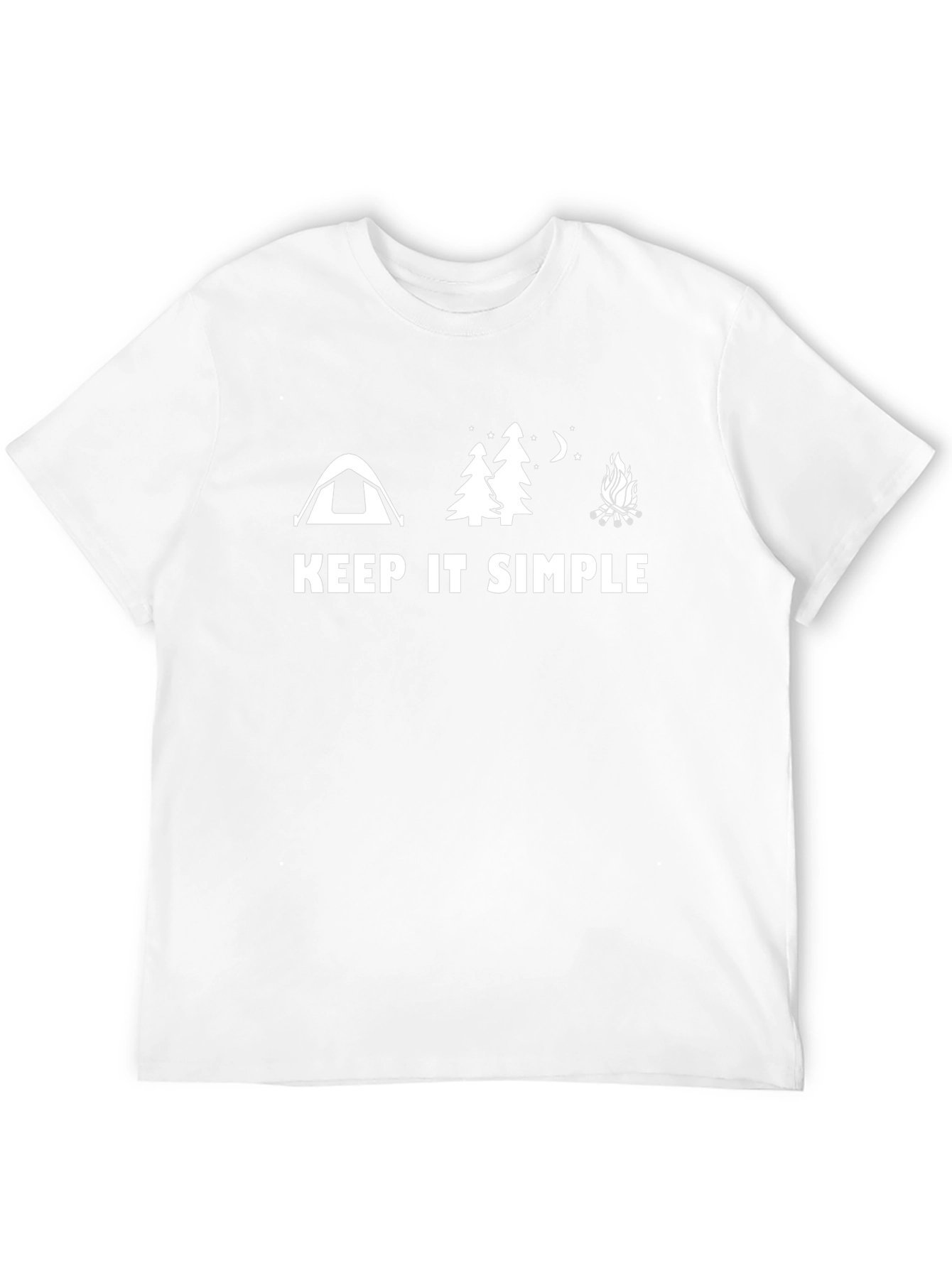 Keep It Simple Camping Black T-Shirt