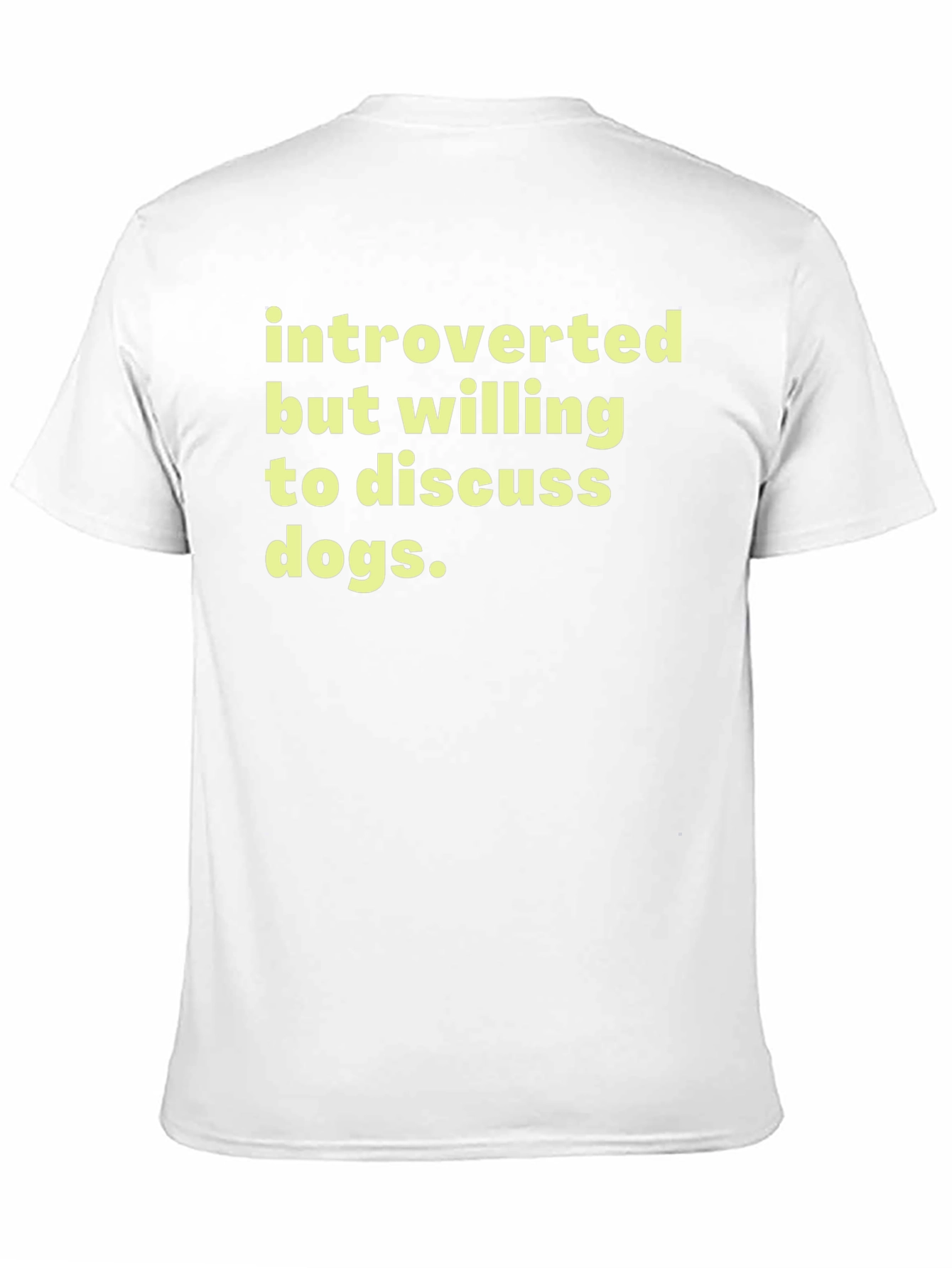 Introverted Dog Lover T-Shirt - Soft Cotton Tee