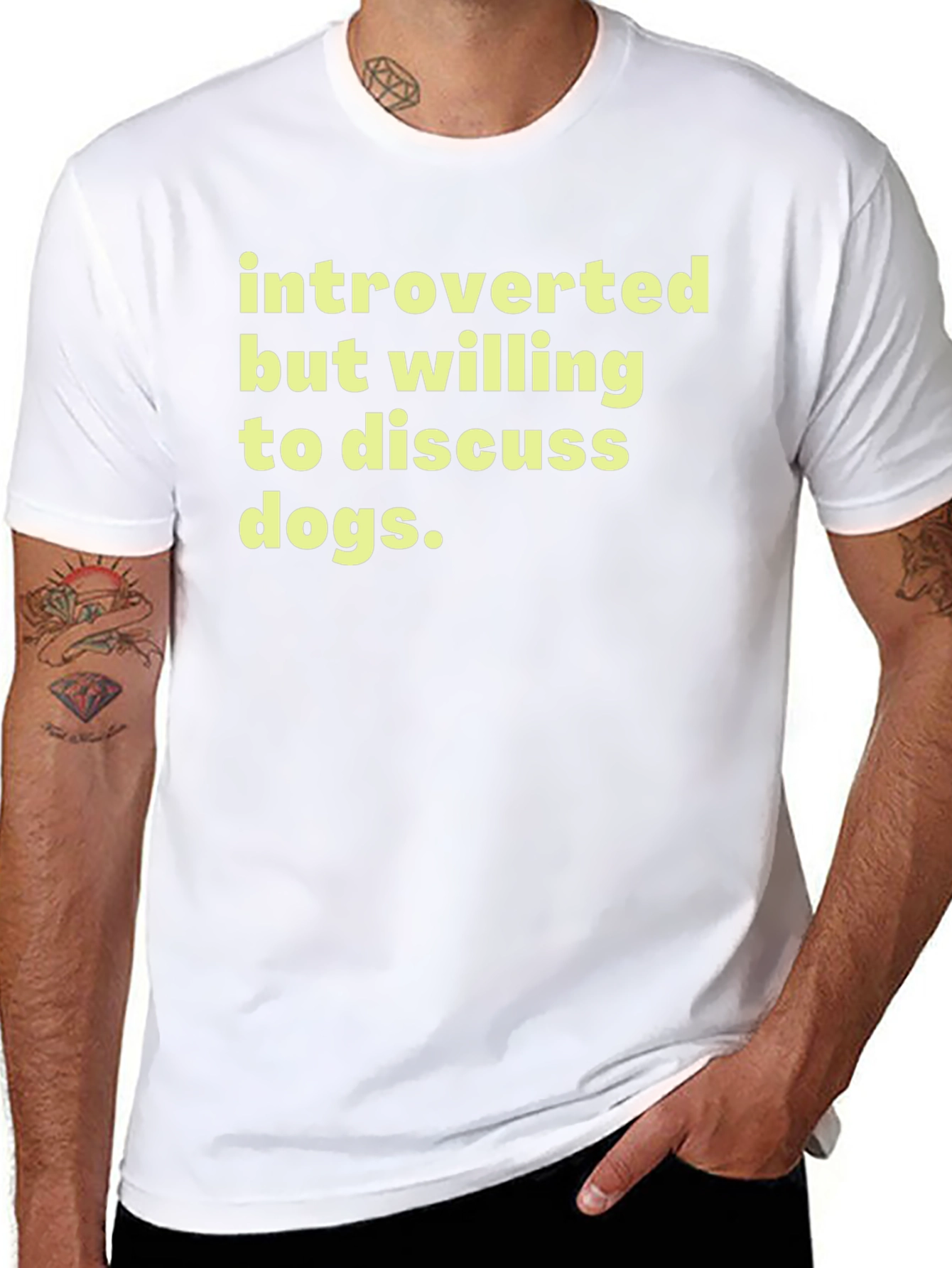 Introverted Dog Lover T-Shirt - Soft Cotton Tee