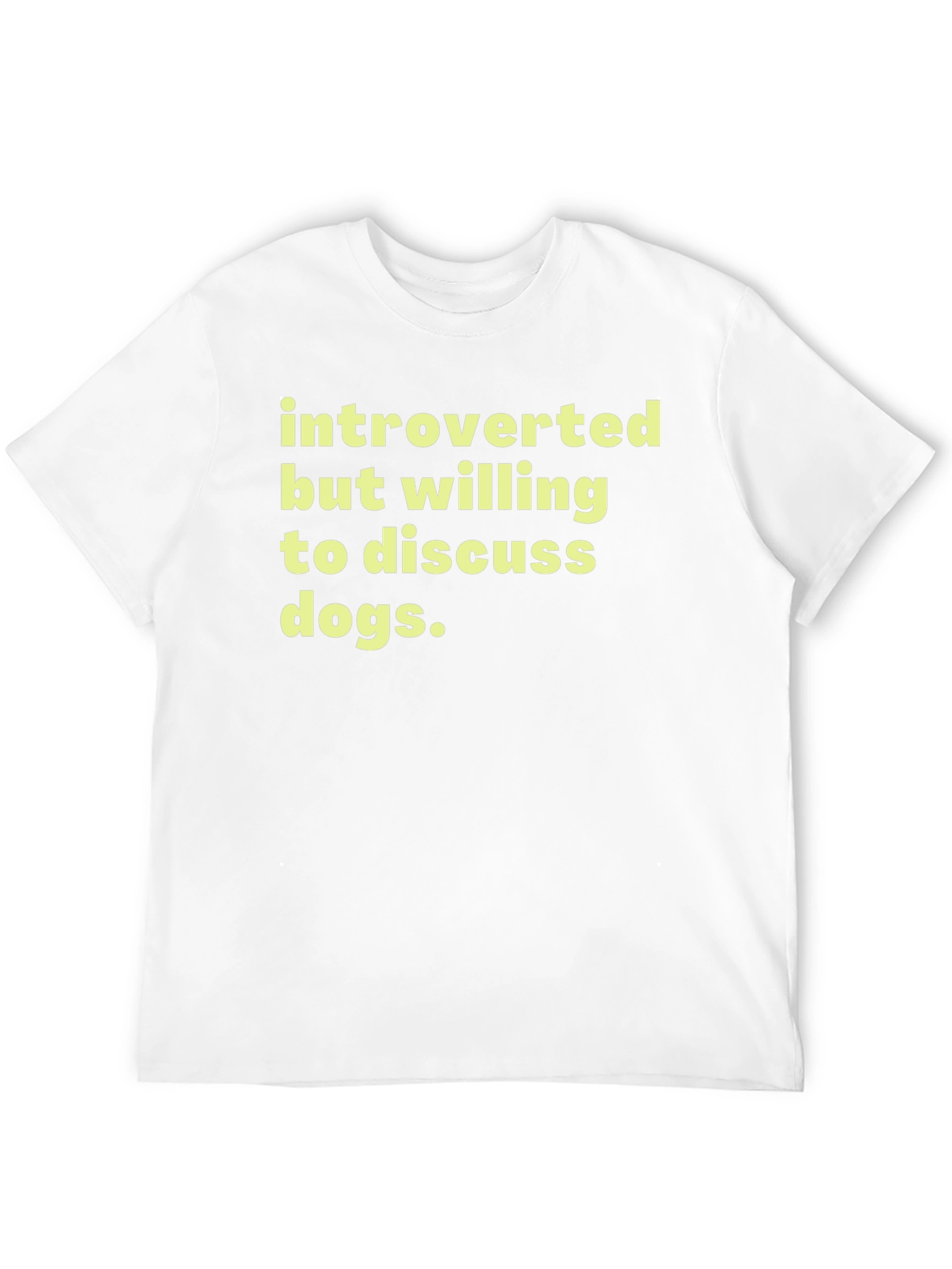 Introverted Dog Lover T-Shirt - Soft Cotton Tee