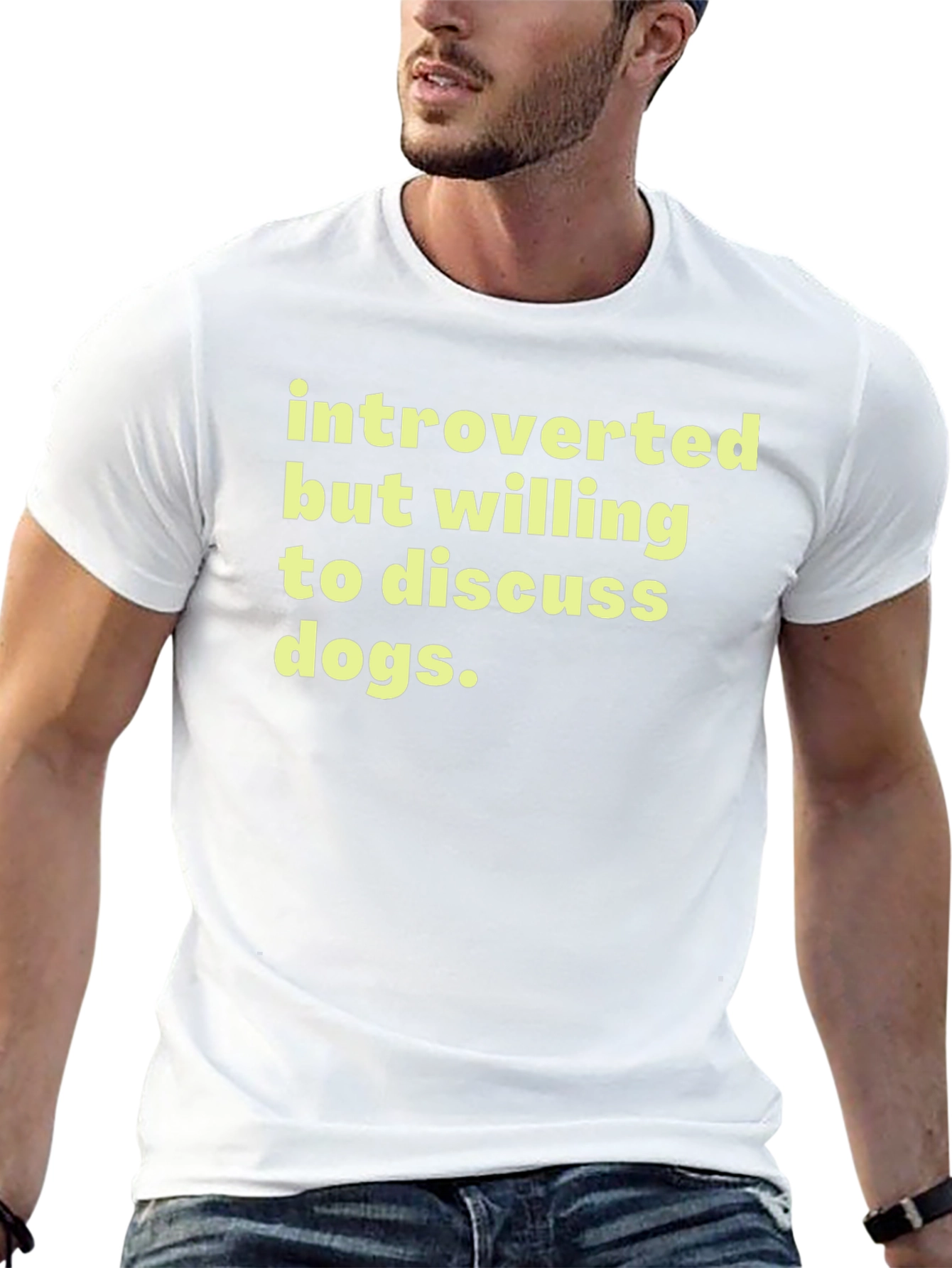 Introverted Dog Lover T-Shirt - Soft Cotton Tee