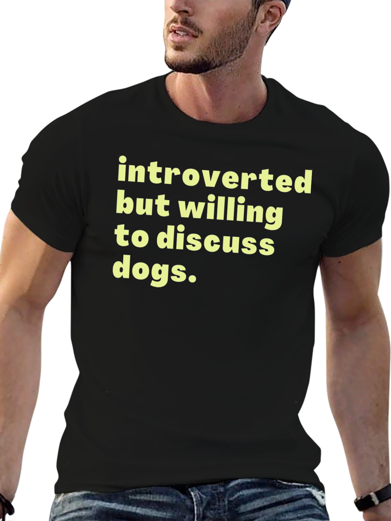 Introverted Dog Lover T-Shirt - Soft Cotton Tee