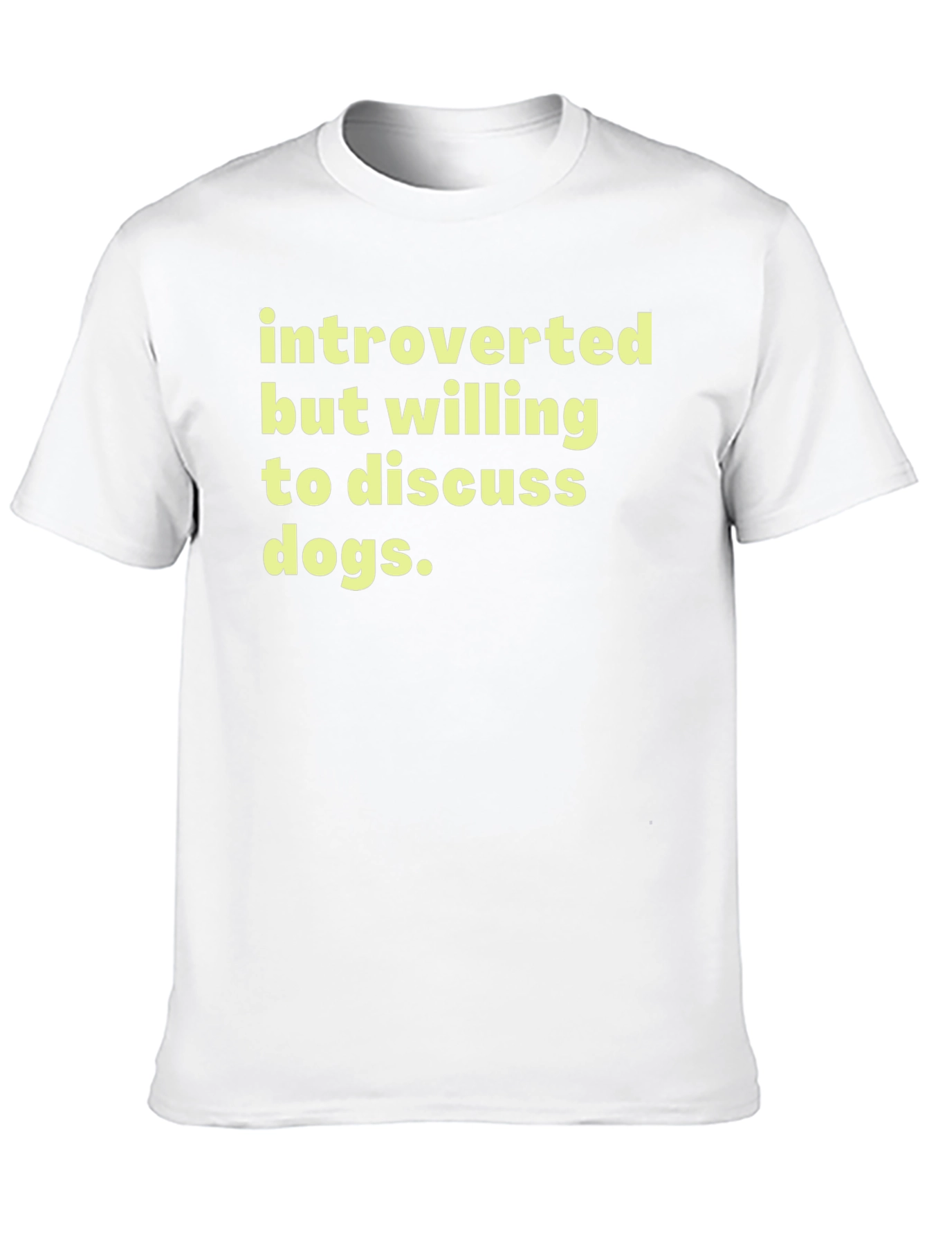 Introverted Dog Lover T-Shirt - Soft Cotton Tee