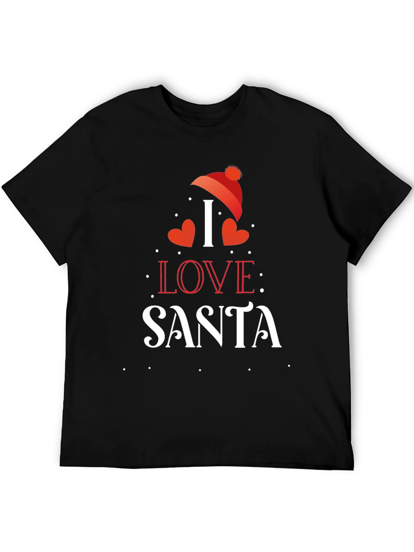 I Love Santa Christmas Graphic T-Shirt