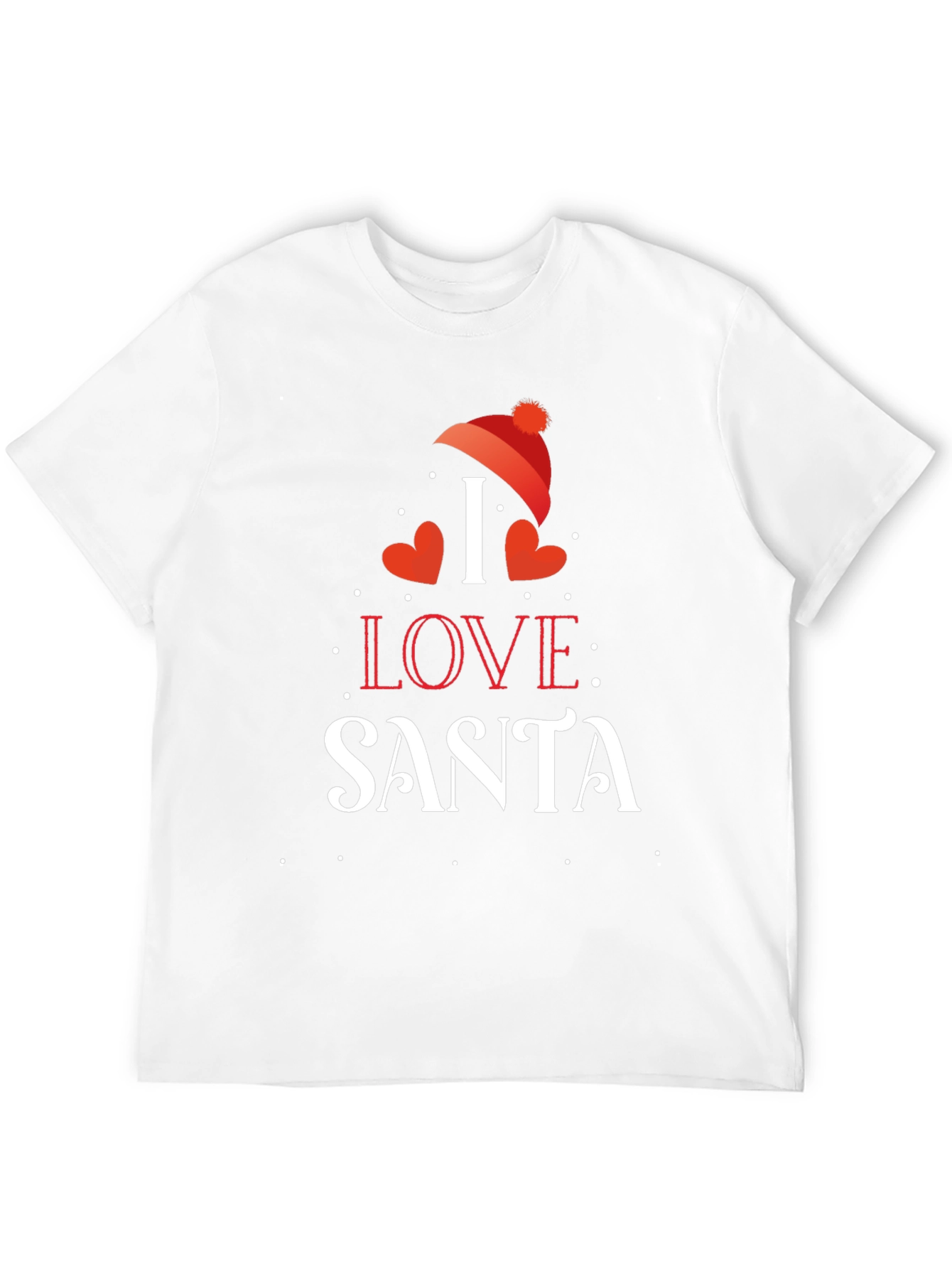 I Love Santa Christmas Graphic T-Shirt