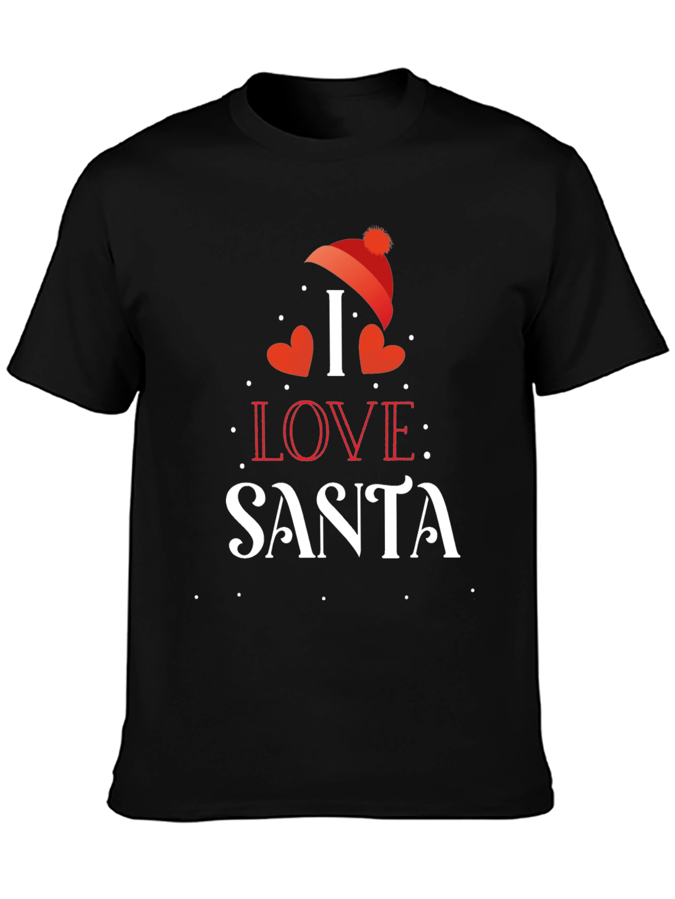 I Love Santa Christmas Graphic T-Shirt