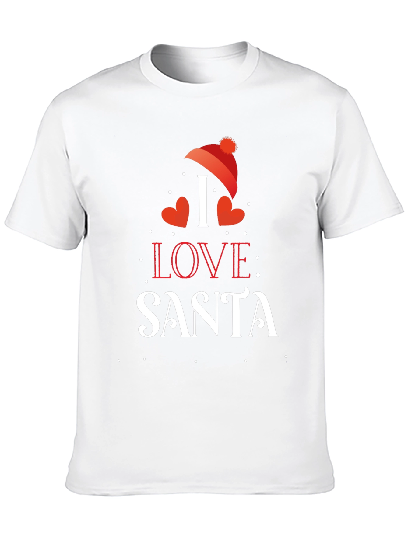 I Love Santa Christmas Graphic T-Shirt