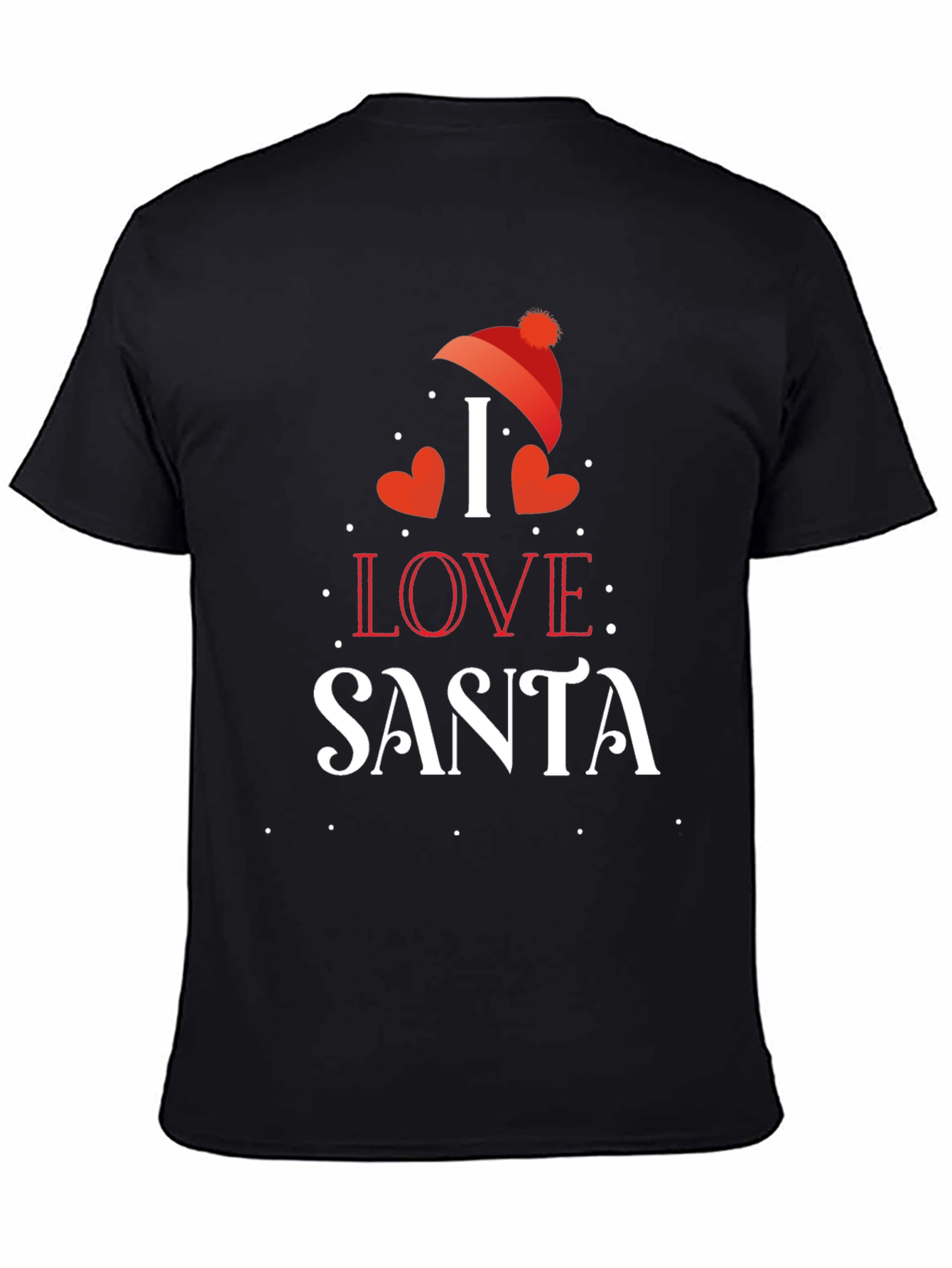 I Love Santa Christmas Graphic T-Shirt
