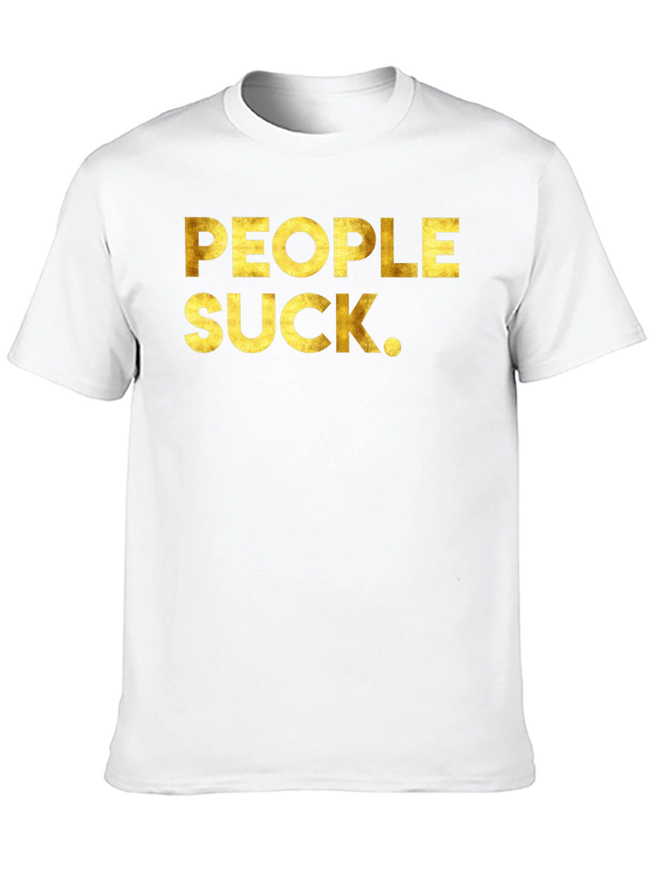 People Suck Graphic Tee - Black Crew Neck T-Shirt