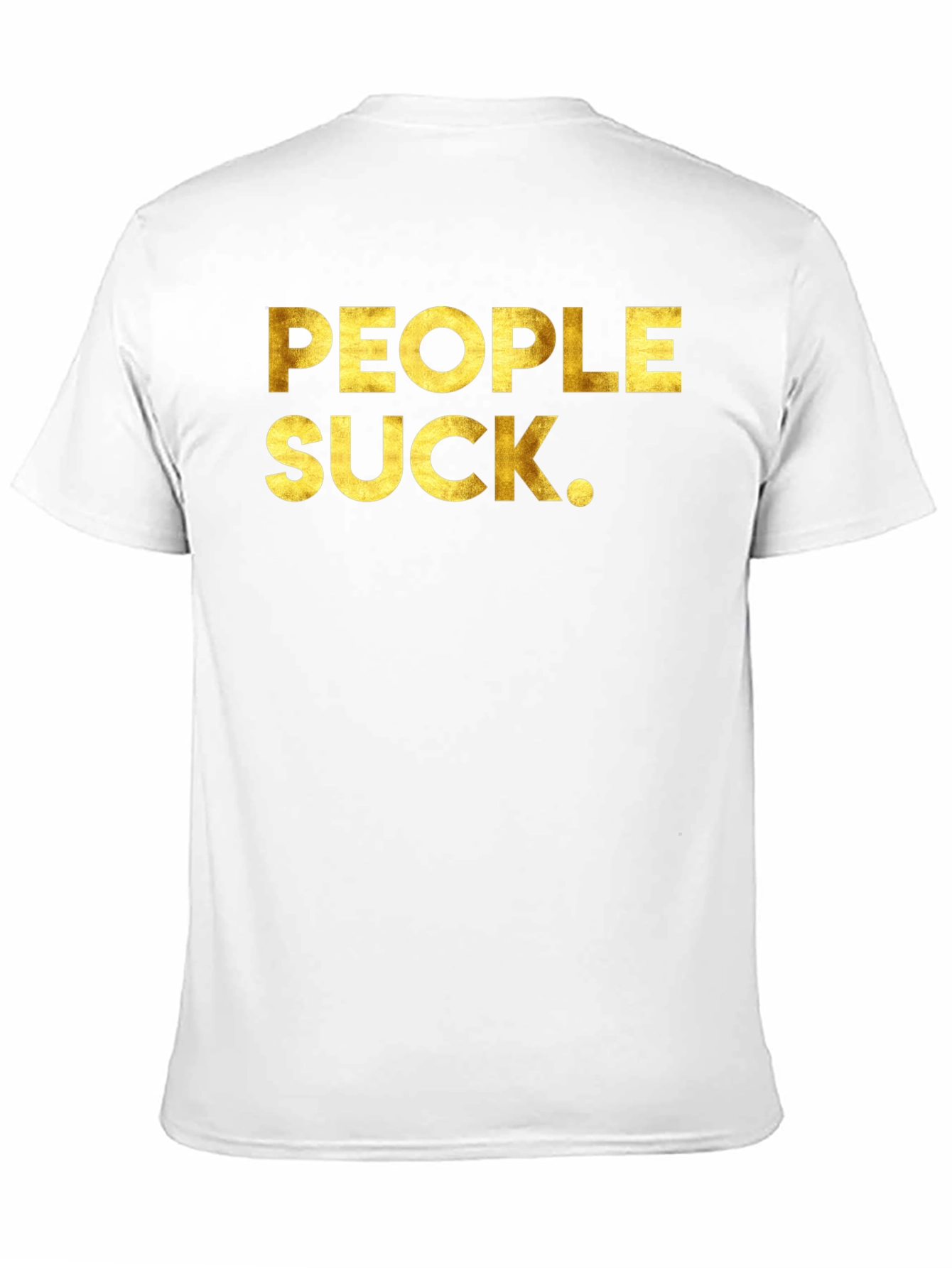 People Suck Graphic Tee - Black Crew Neck T-Shirt