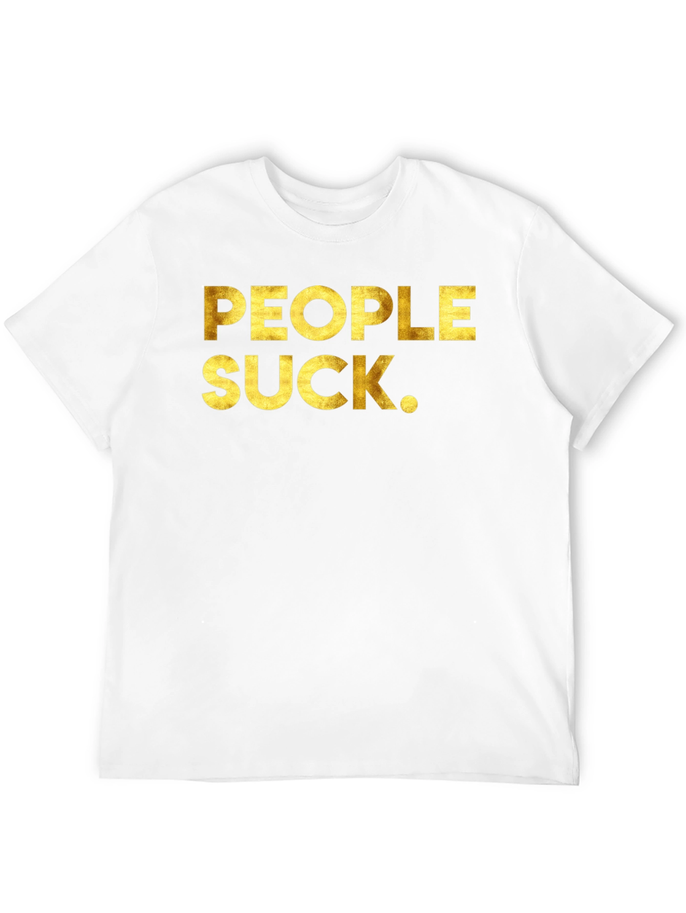 People Suck Graphic Tee - Black Crew Neck T-Shirt