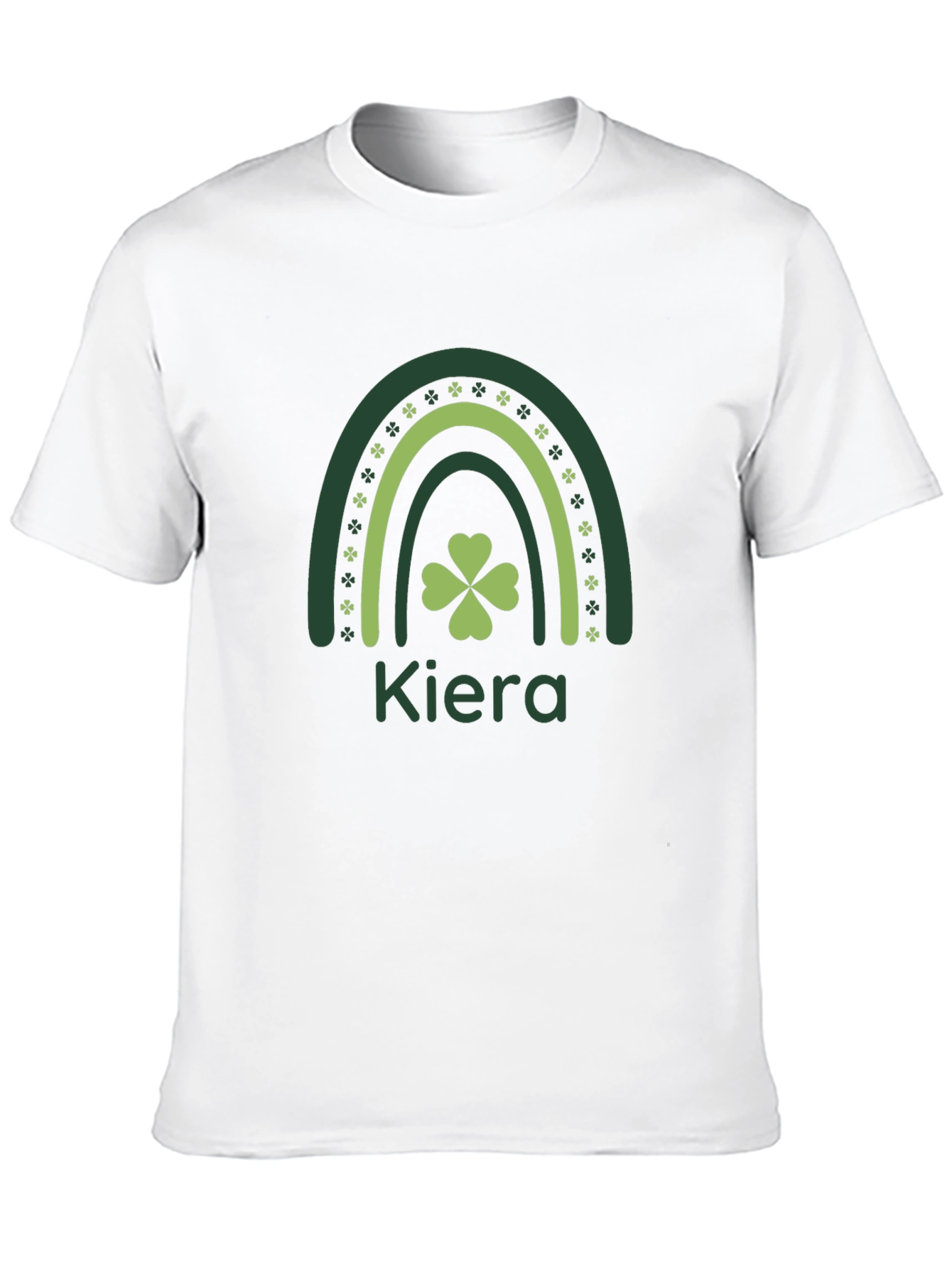 Kiera St. Patricks Day Rainbow Clover Tee