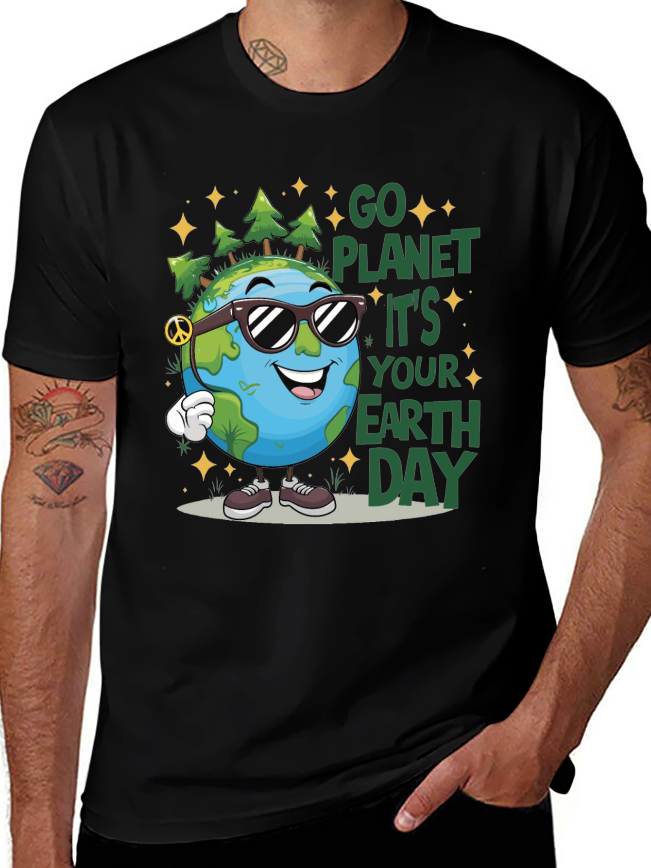 Earth Day Graphic Tee - Go Planet!