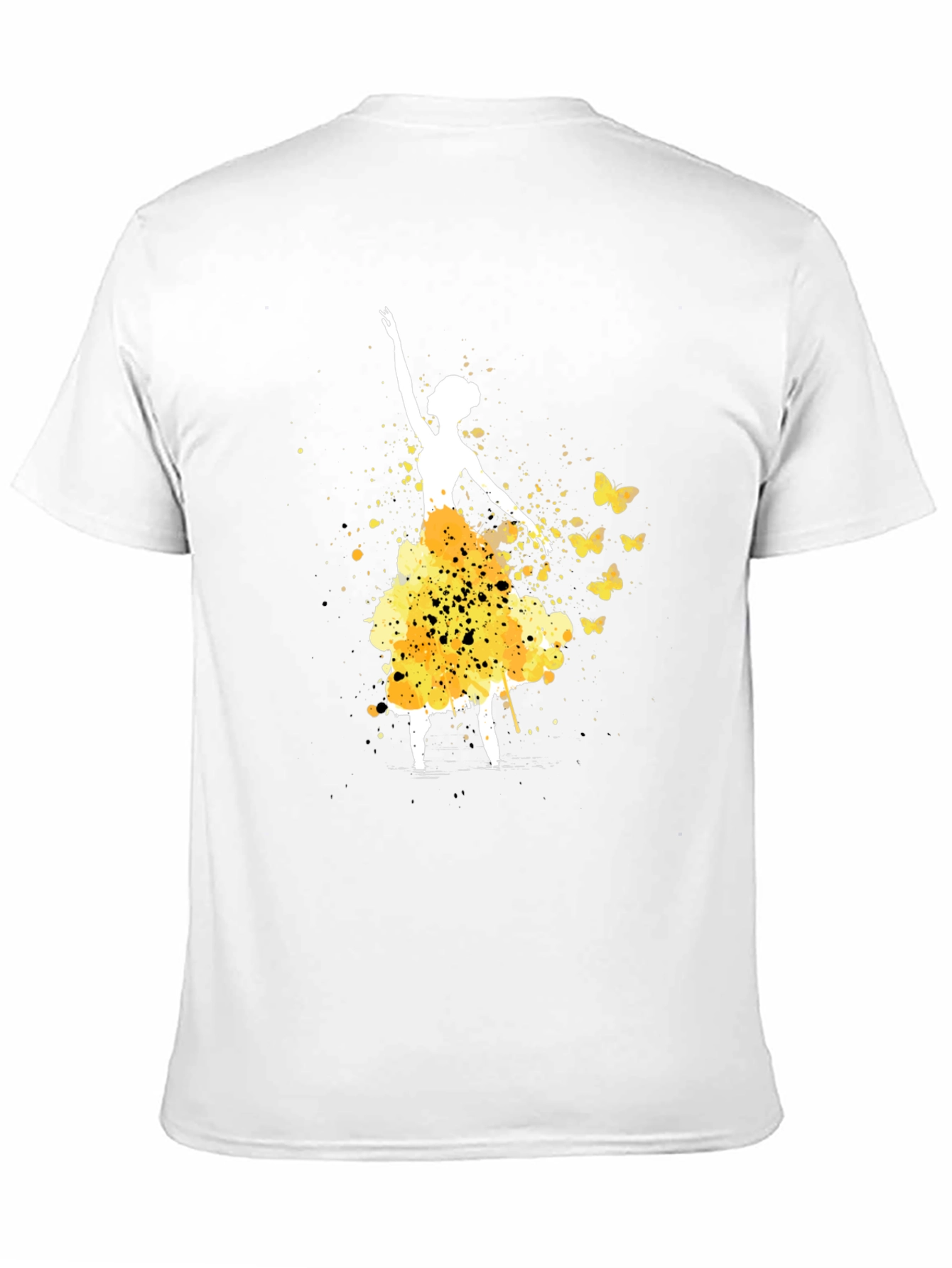 Ballerina & Butterflies Black T-Shirt