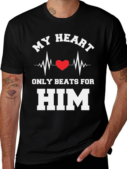 My Heart Beats For Him Graphic Tee