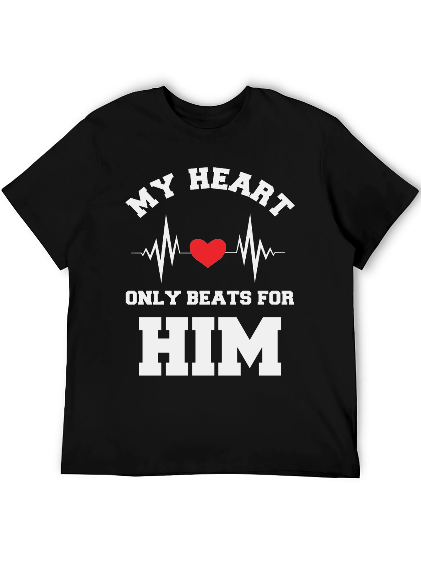 My Heart Beats For Him Graphic Tee