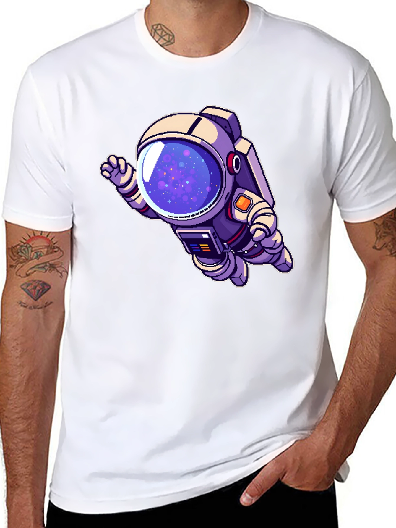 Astronaut Graphic Black T-Shirt