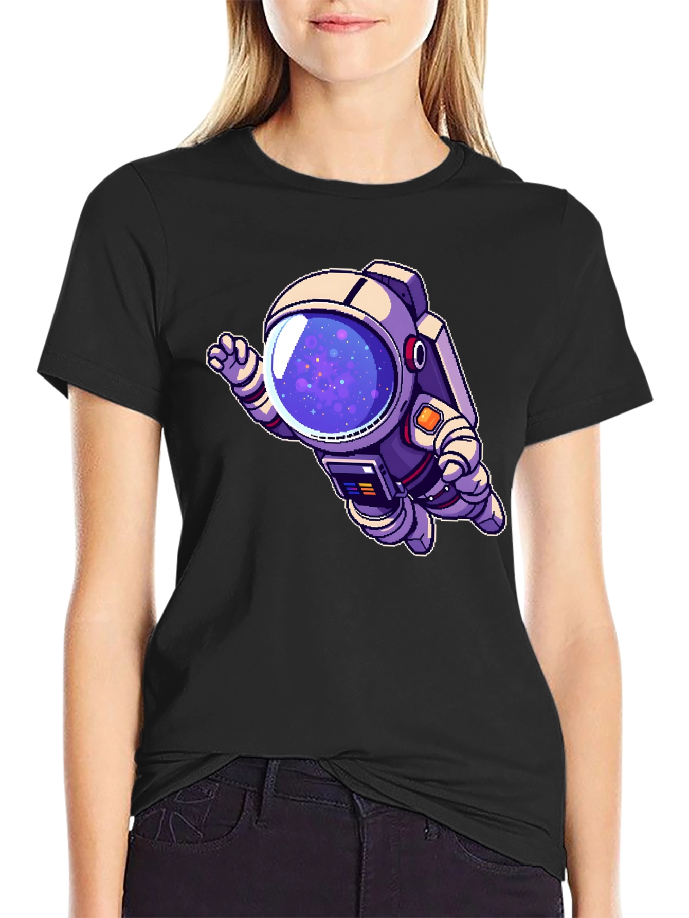 Astronaut Graphic Black T-Shirt