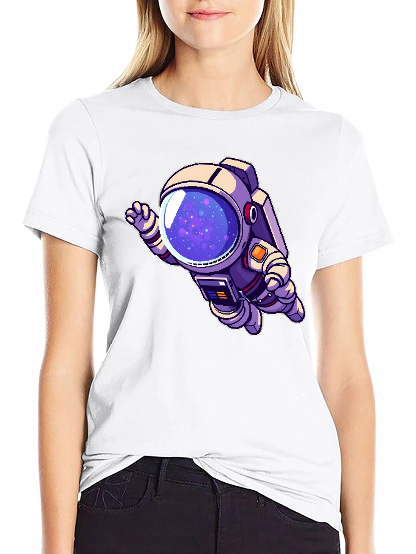 Astronaut Graphic Black T-Shirt