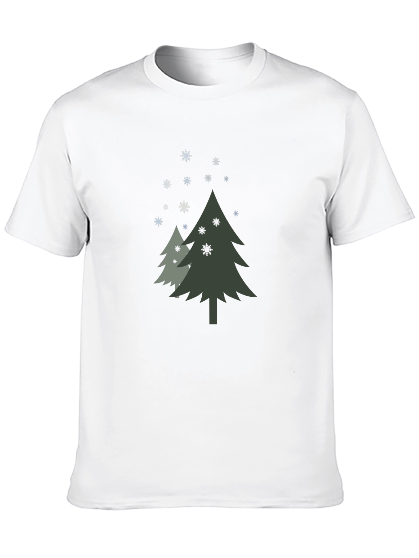 Christmas Tree Graphic Black T-Shirt