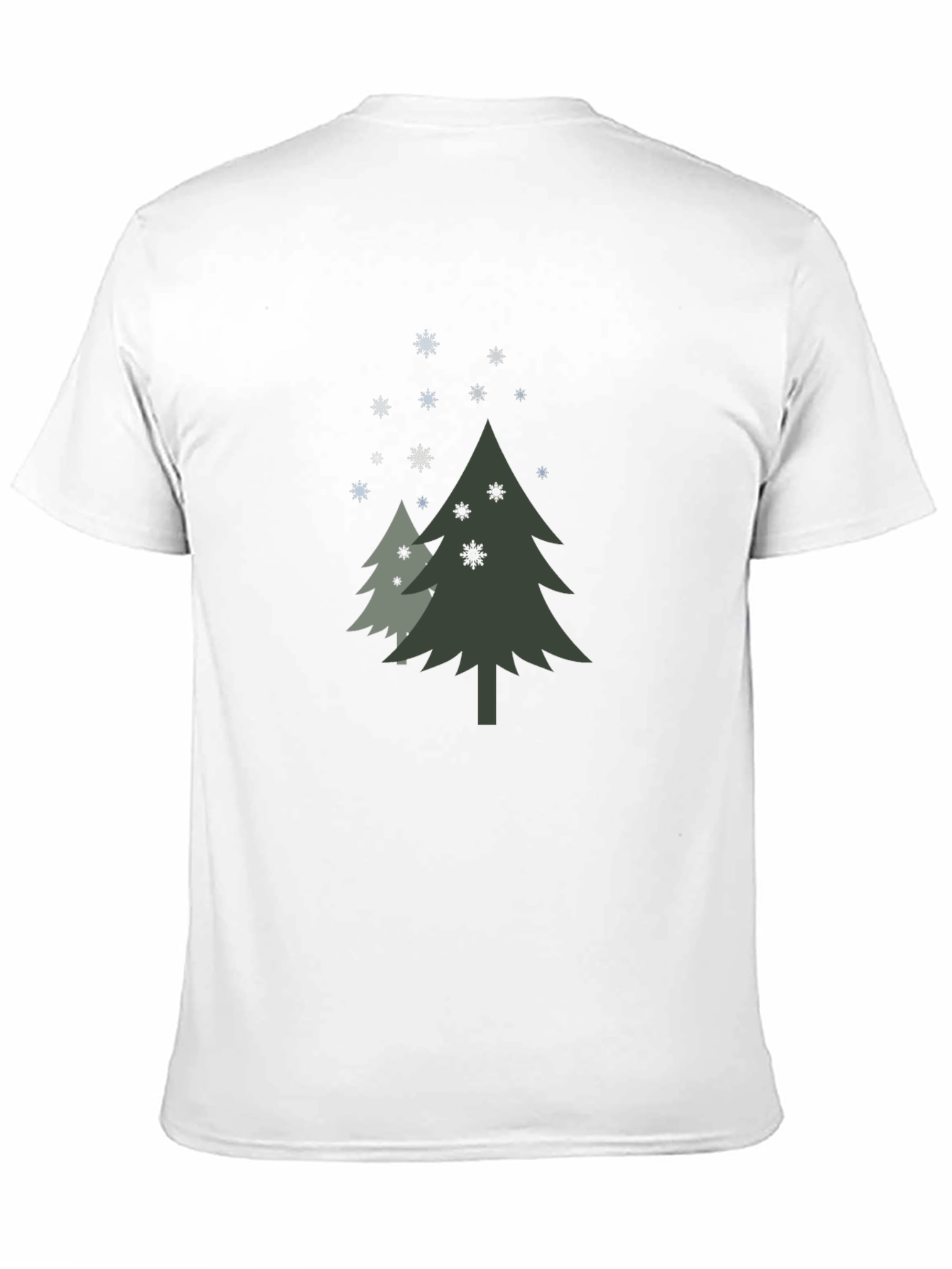 Christmas Tree Graphic Black T-Shirt