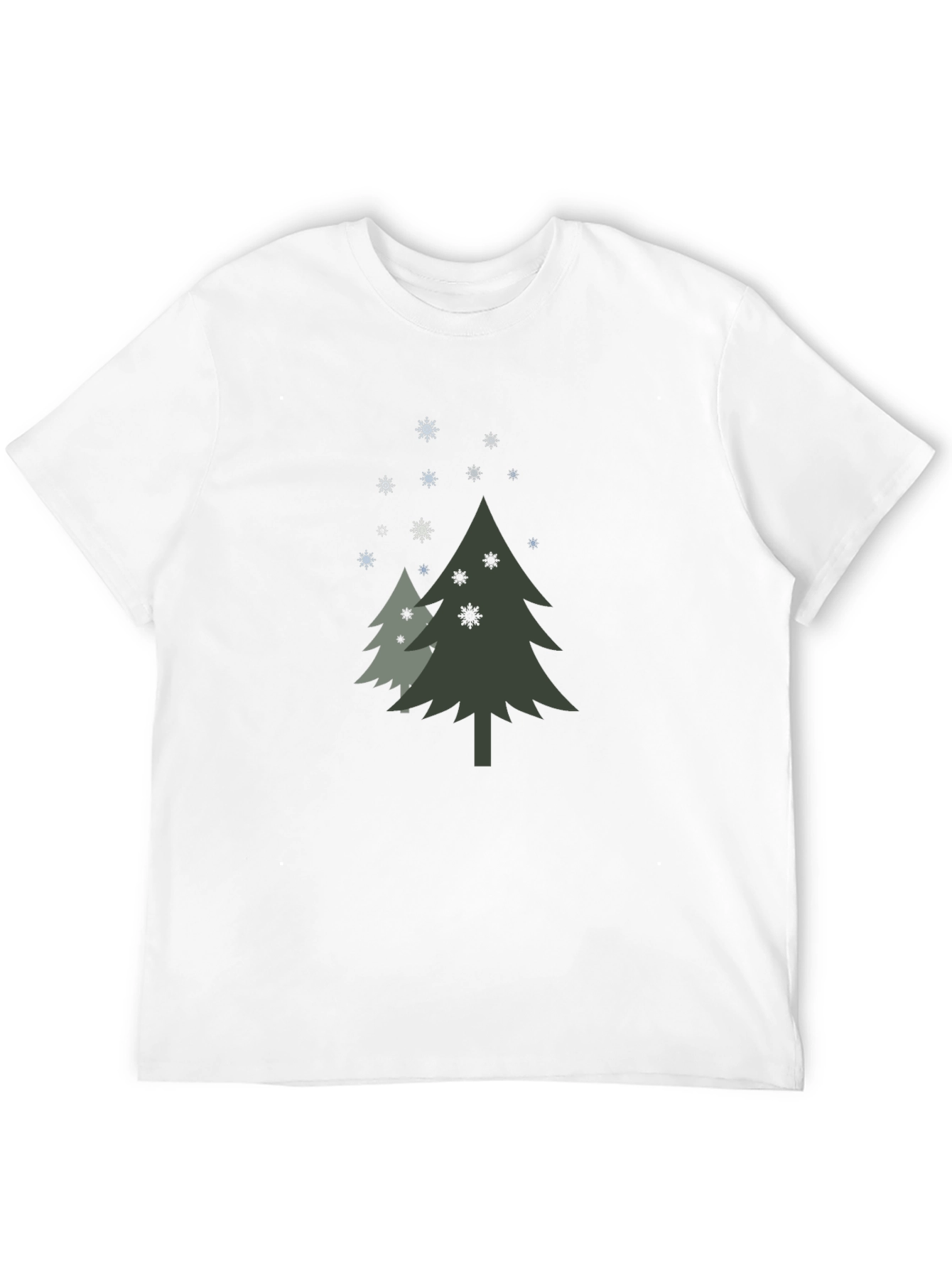 Christmas Tree Graphic Black T-Shirt