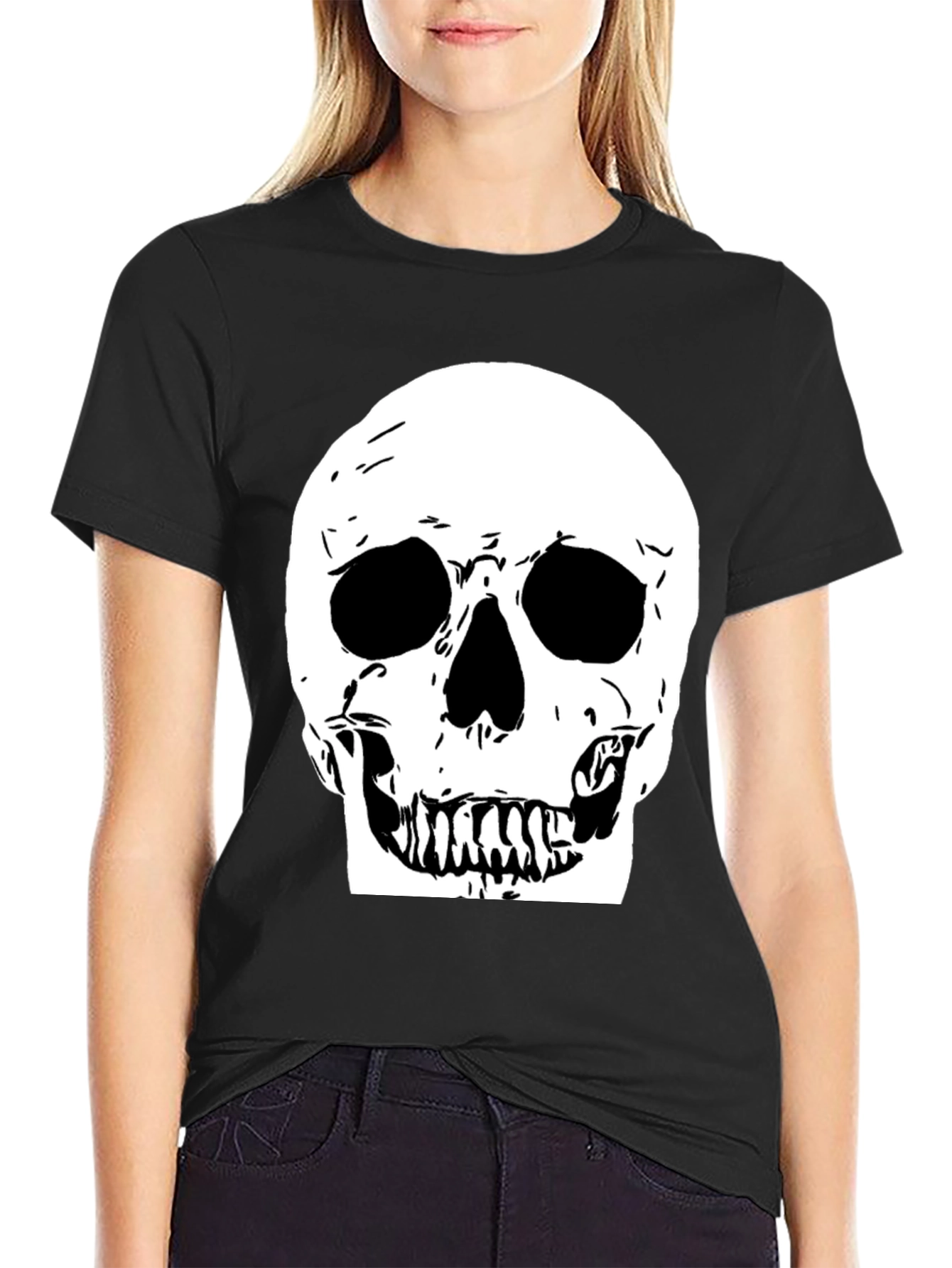 Skull Graphic Black Tee