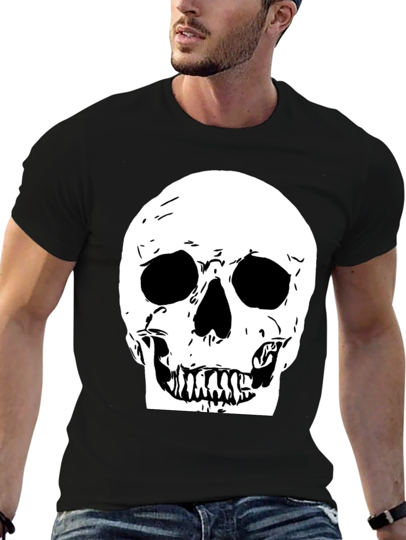 Skull Graphic Black Tee