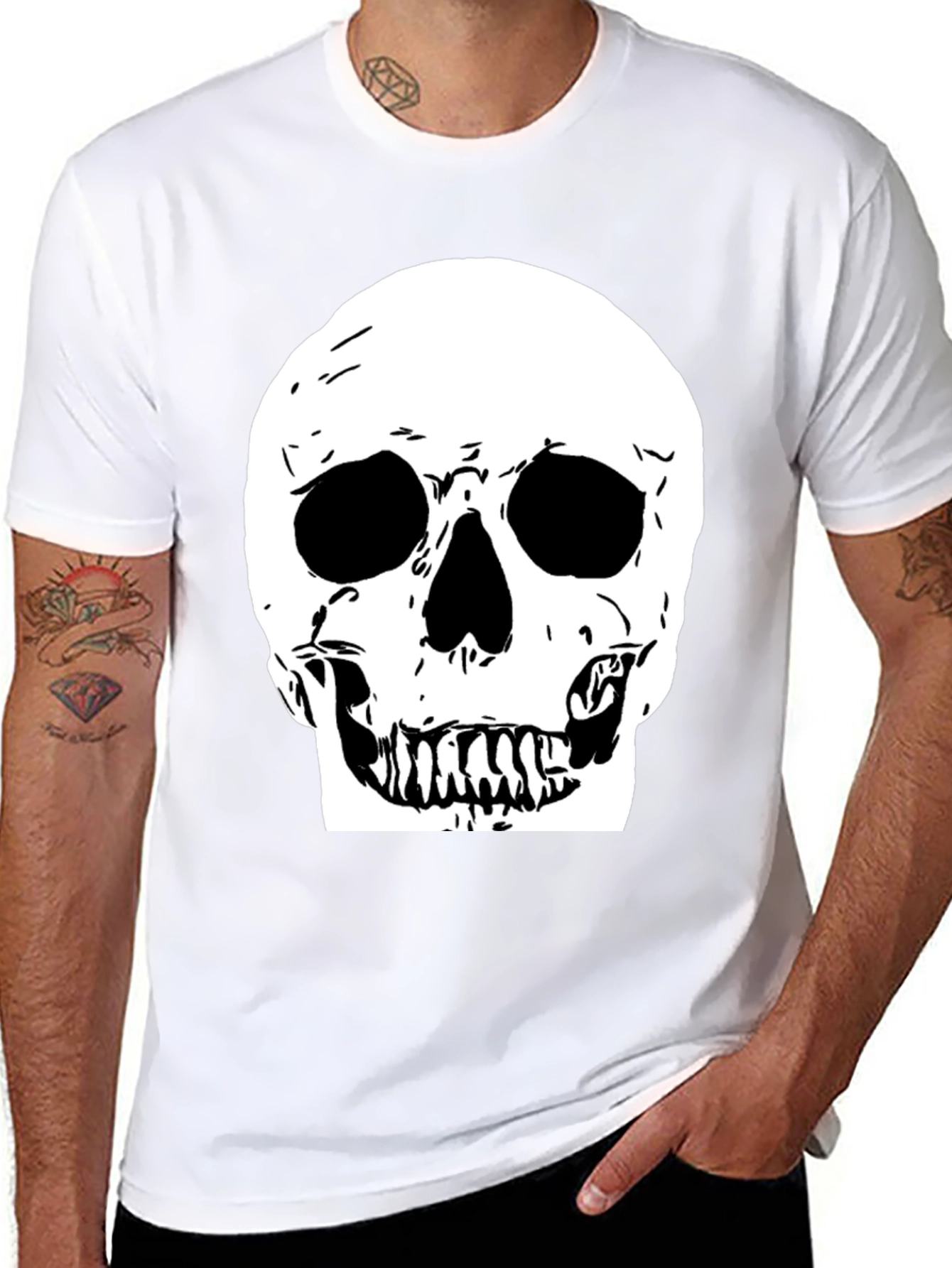 Skull Graphic Black Tee