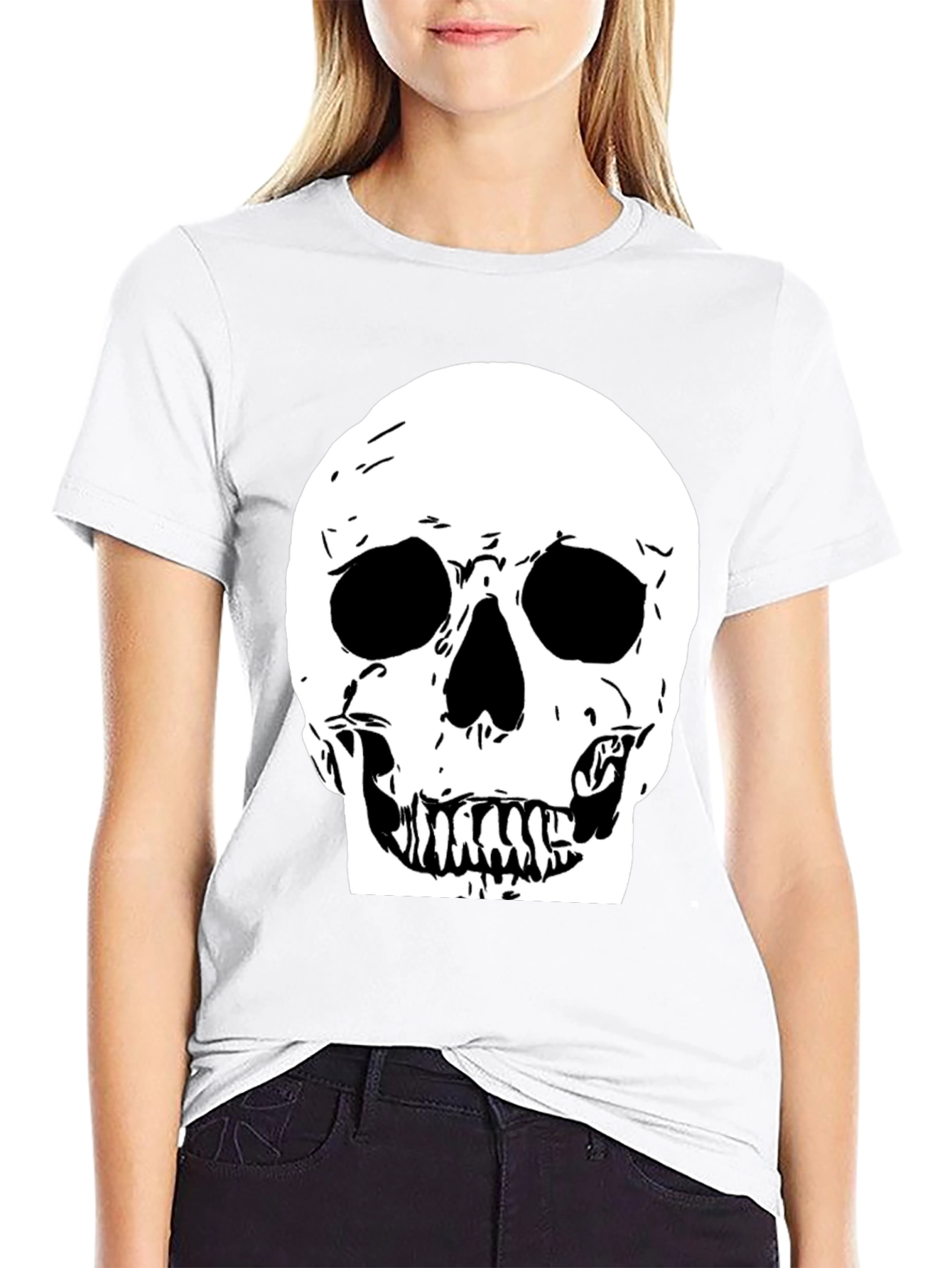 Skull Graphic Black Tee