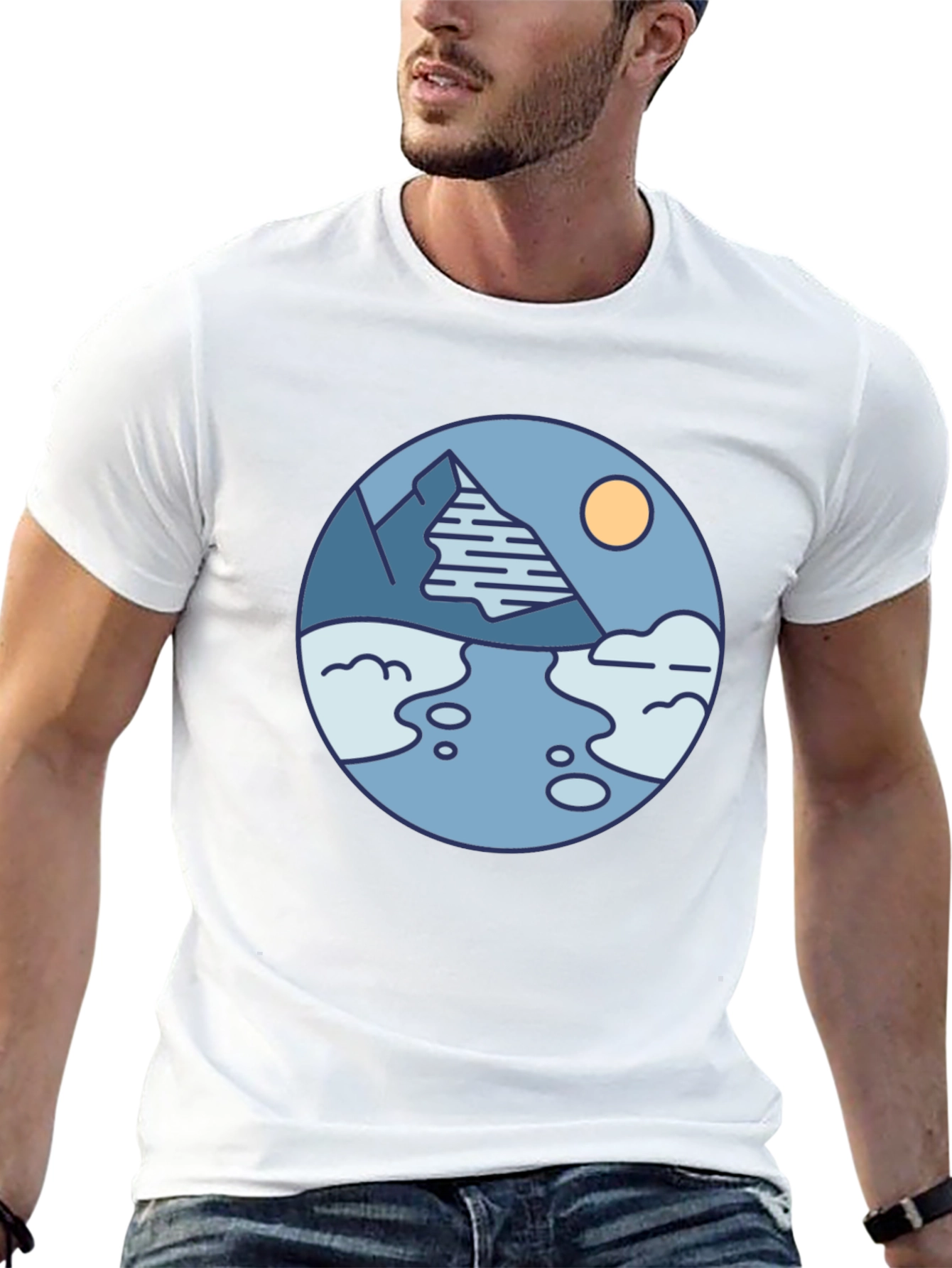 Mountain River Graphic T-Shirt
