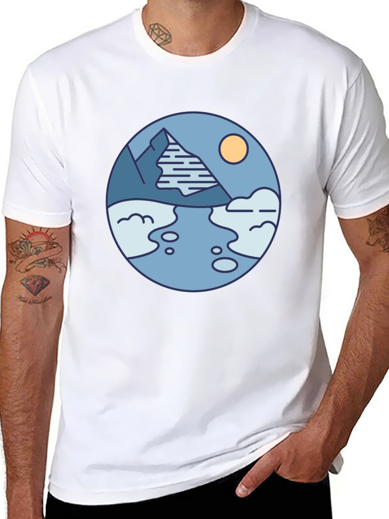 Mountain River Graphic T-Shirt