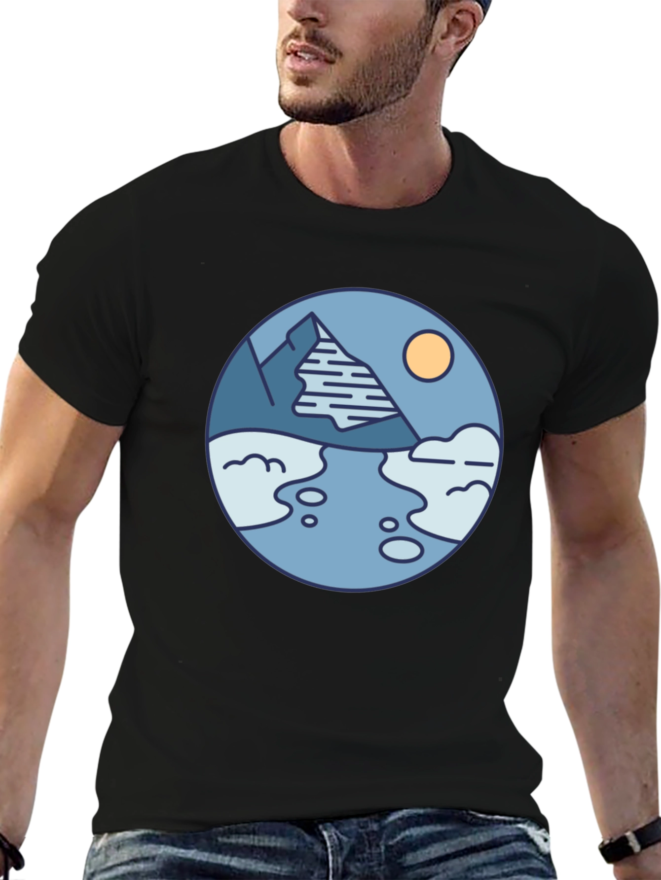 Mountain River Graphic T-Shirt