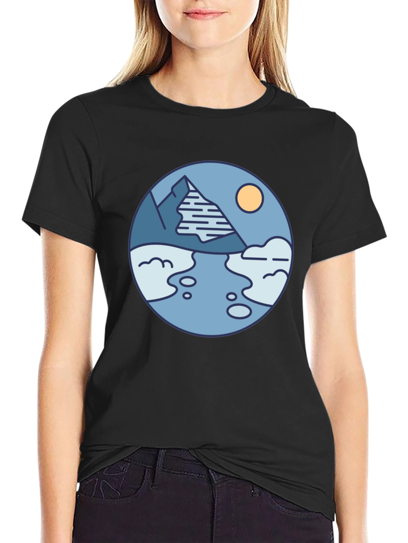 Mountain River Graphic T-Shirt